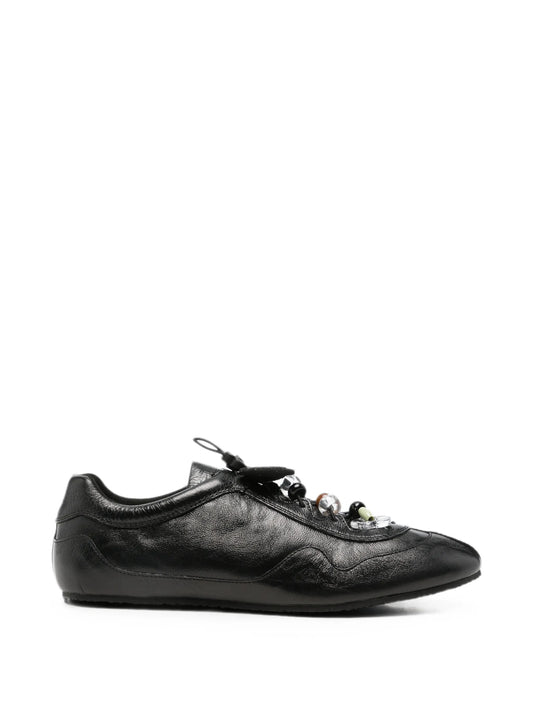 Blaise beaded leather sneakers