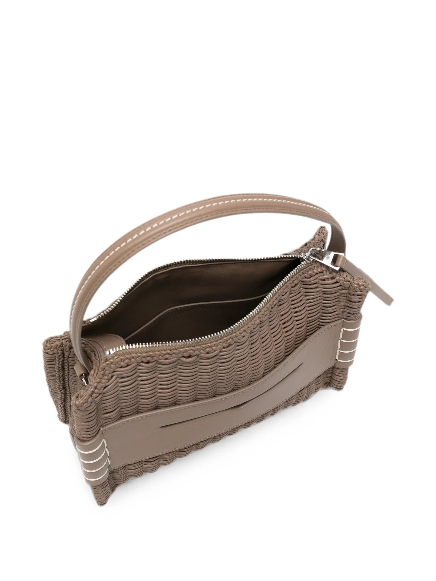 Woven Loafer zip-up tote bag