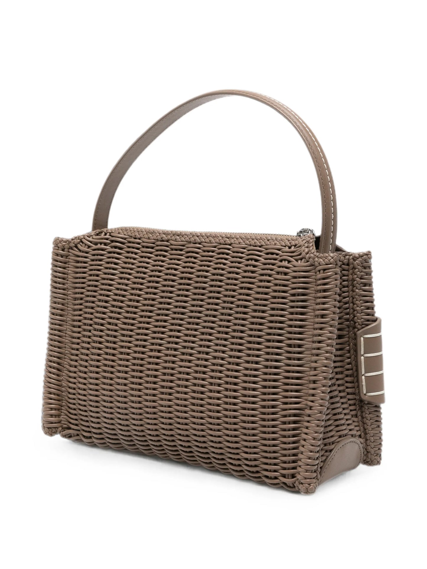 Woven Loafer zip-up tote bag