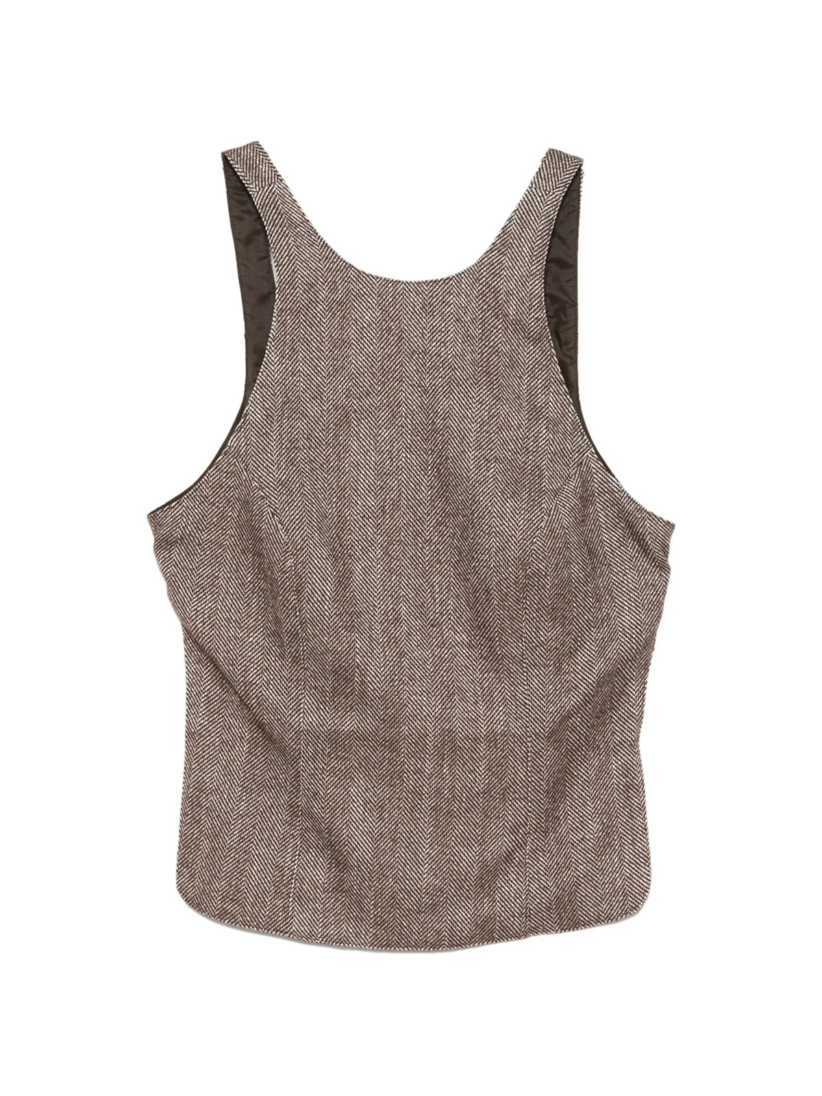 chevron backless top