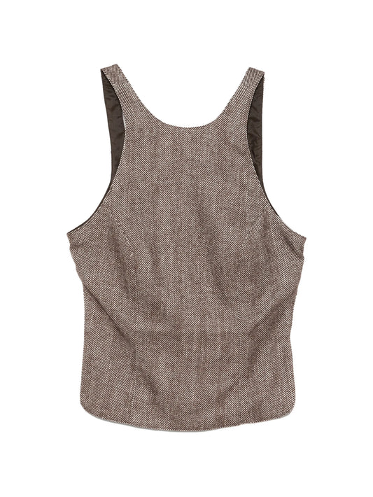 chevron backless top