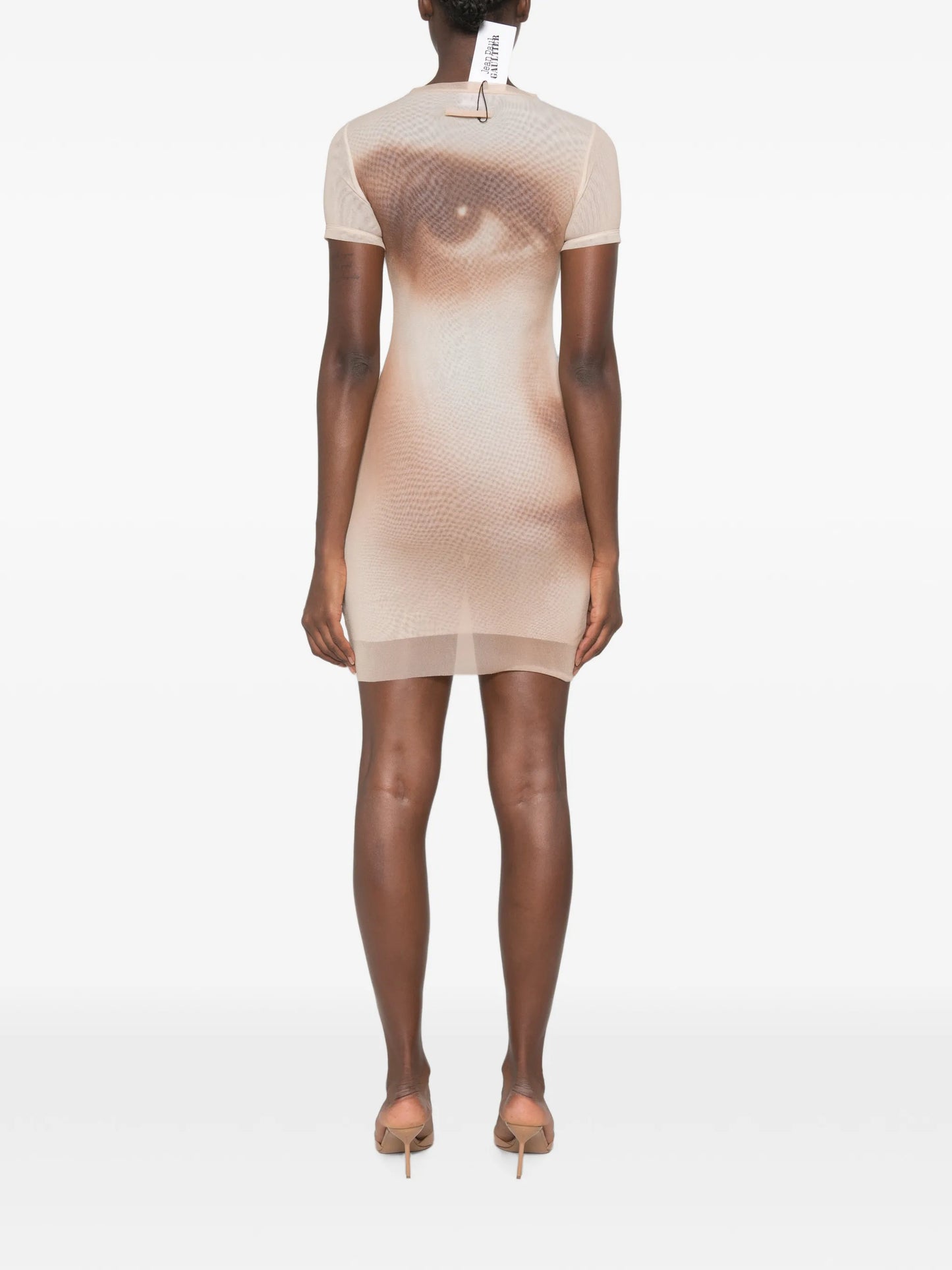 short-sleeve crew neck mini dress
