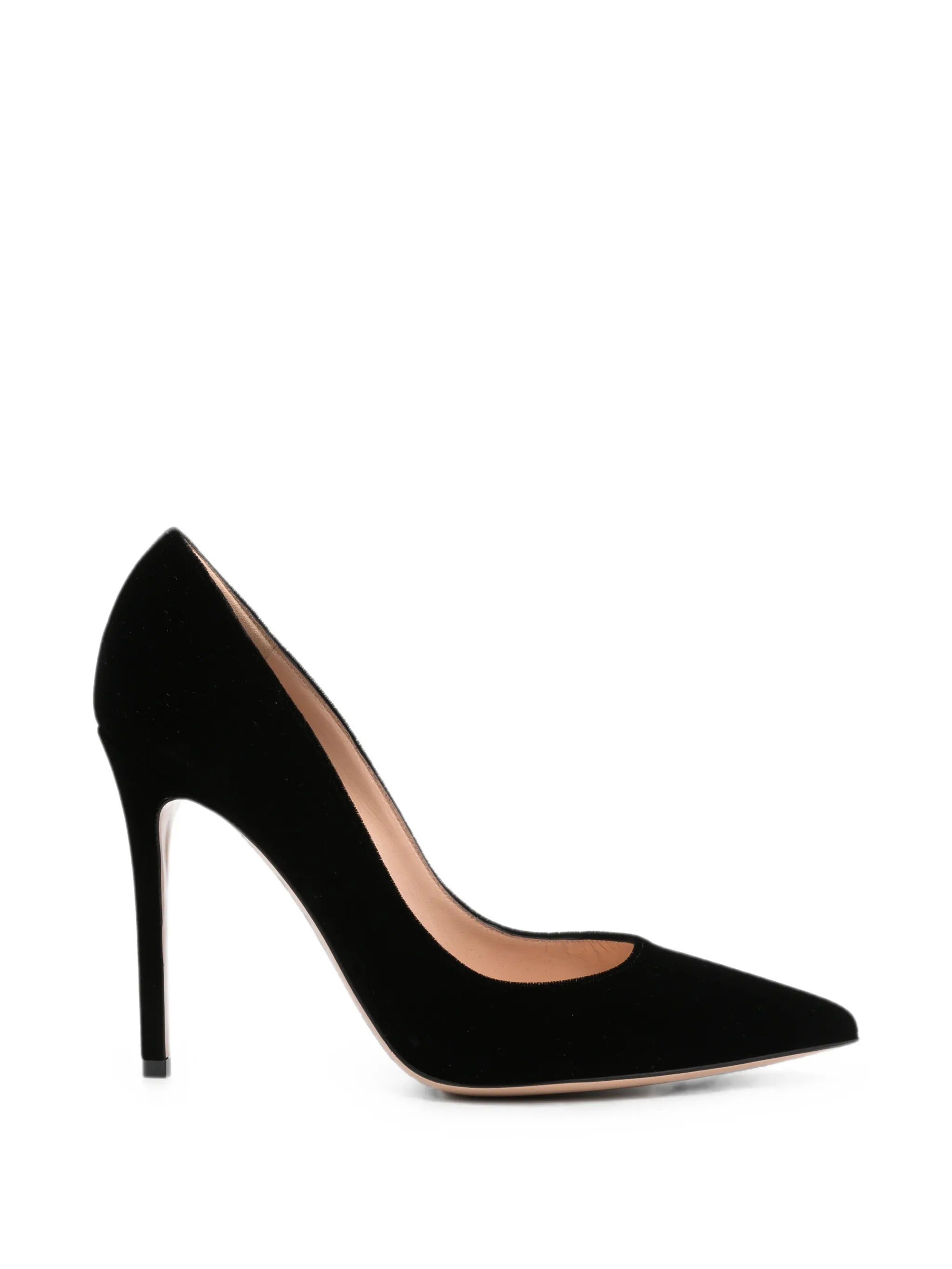 Gianvito velvet pointed-toe heeled pumps