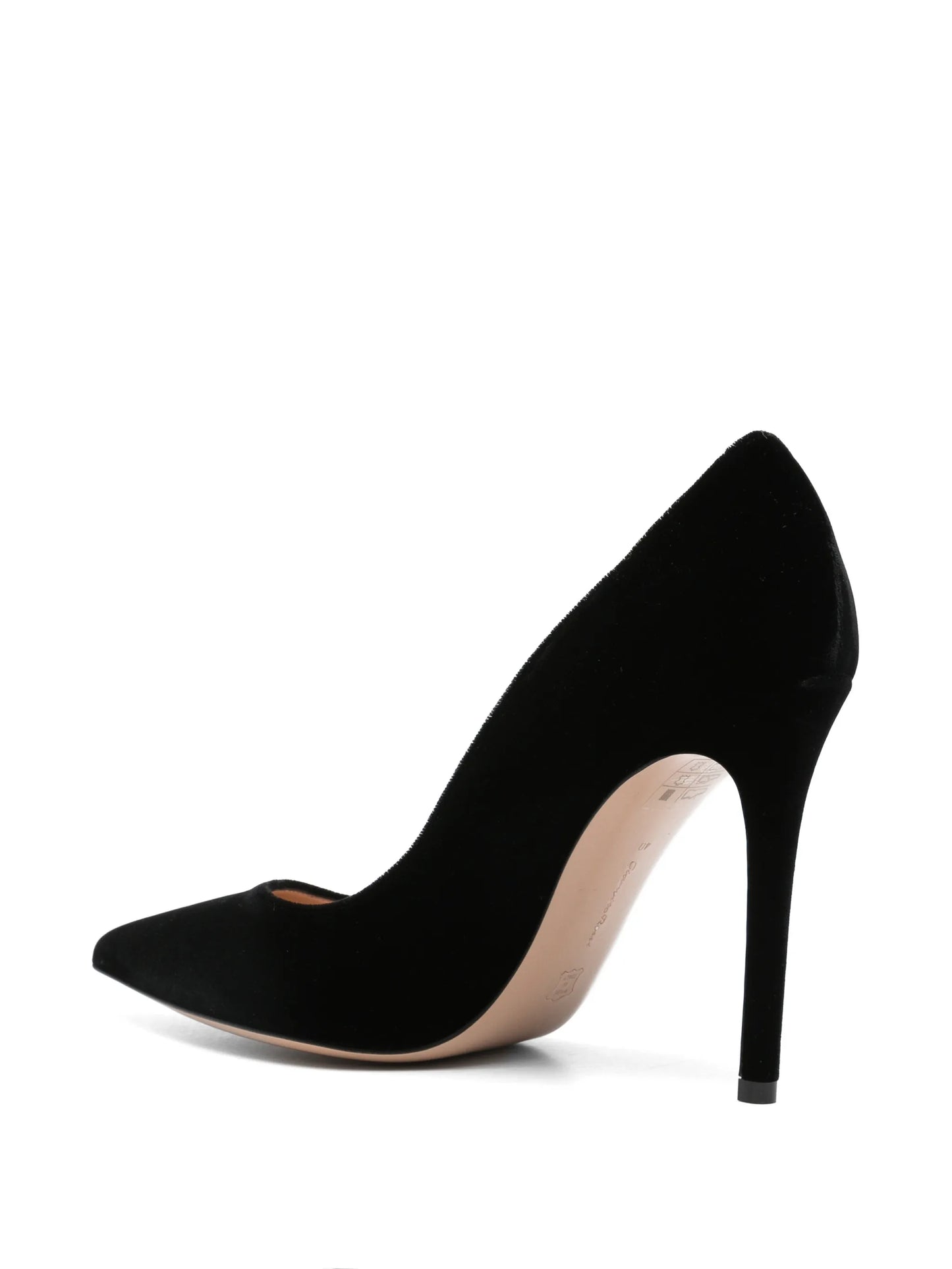 Gianvito velvet pointed-toe heeled pumps