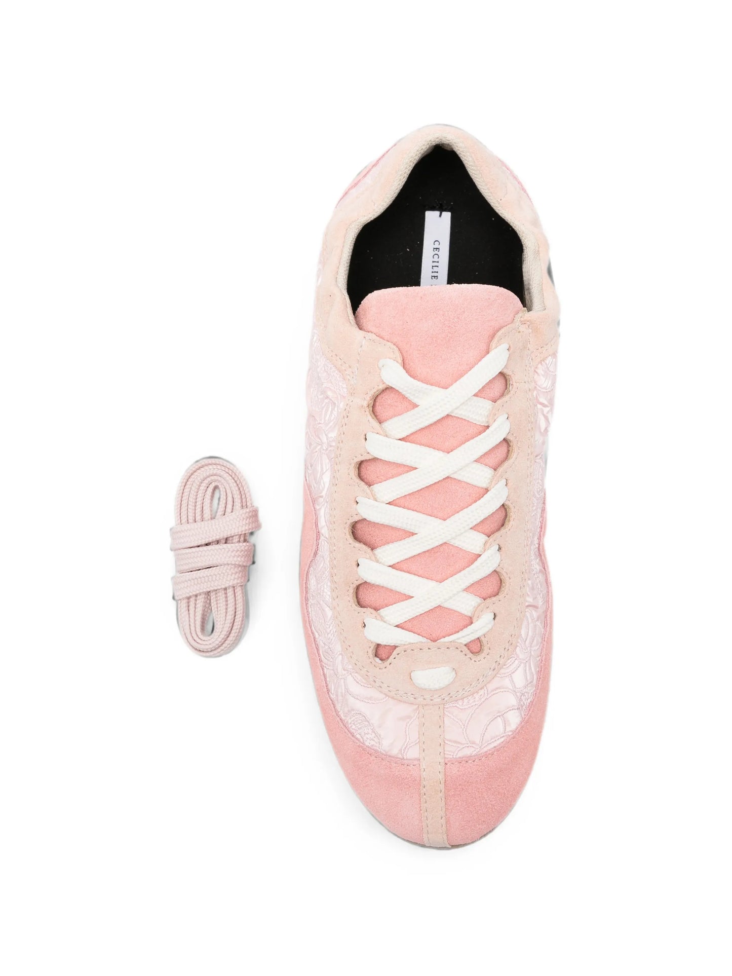 Blaise Windflower-embroidered suede sneakers