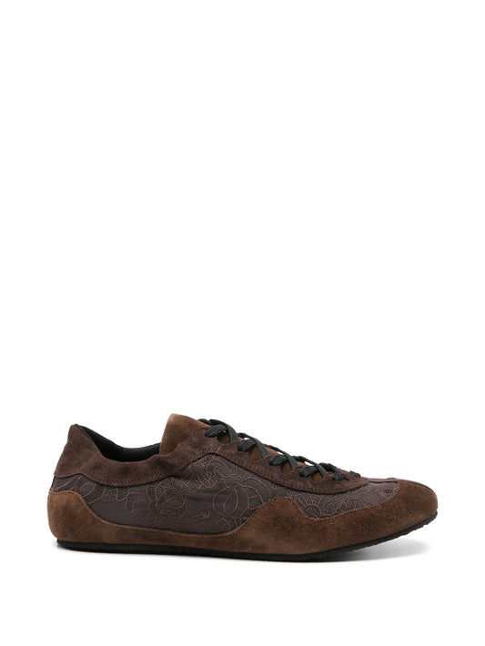 Blaise floral-embroidered sneakers