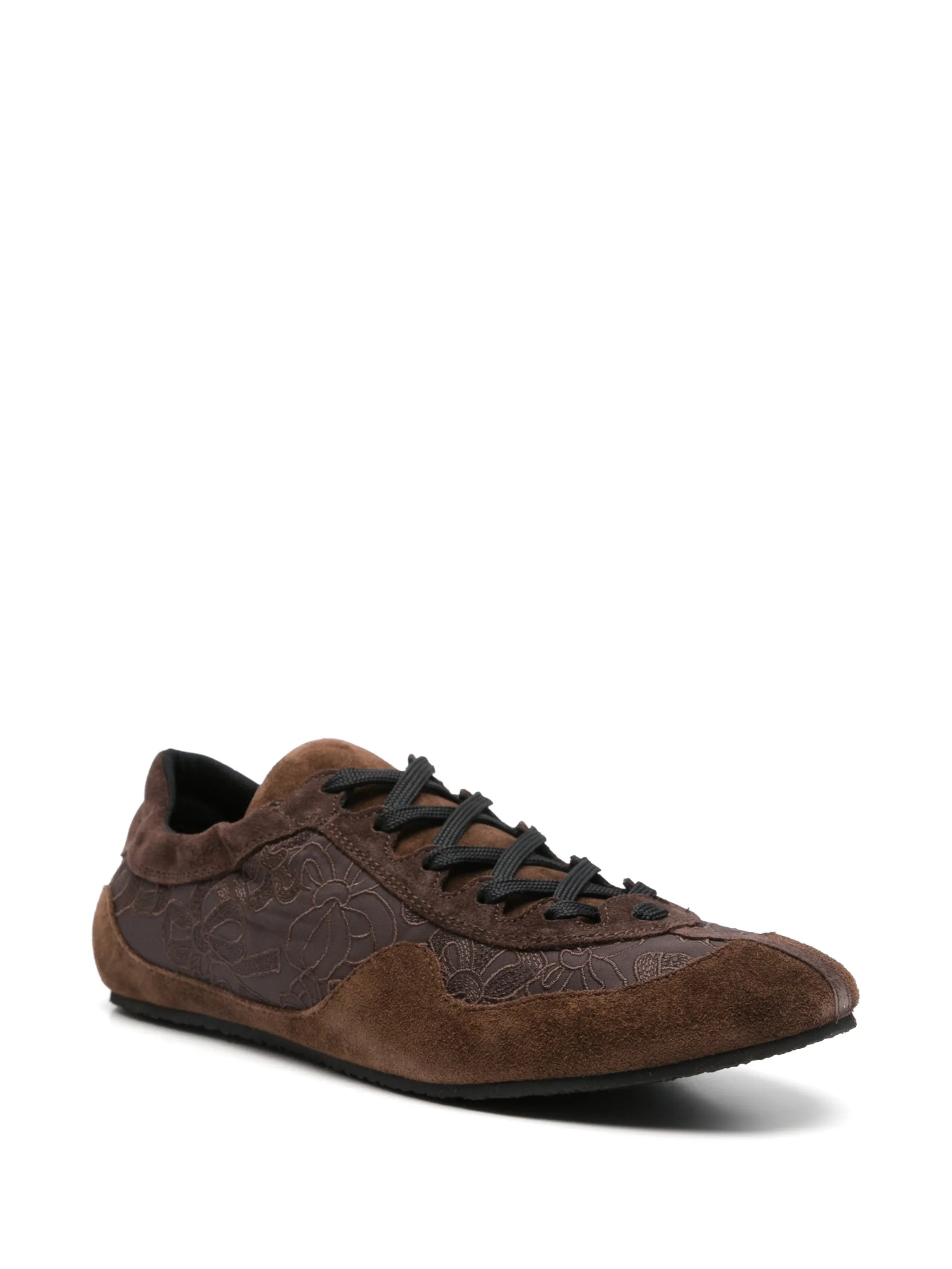 Blaise floral-embroidered sneakers