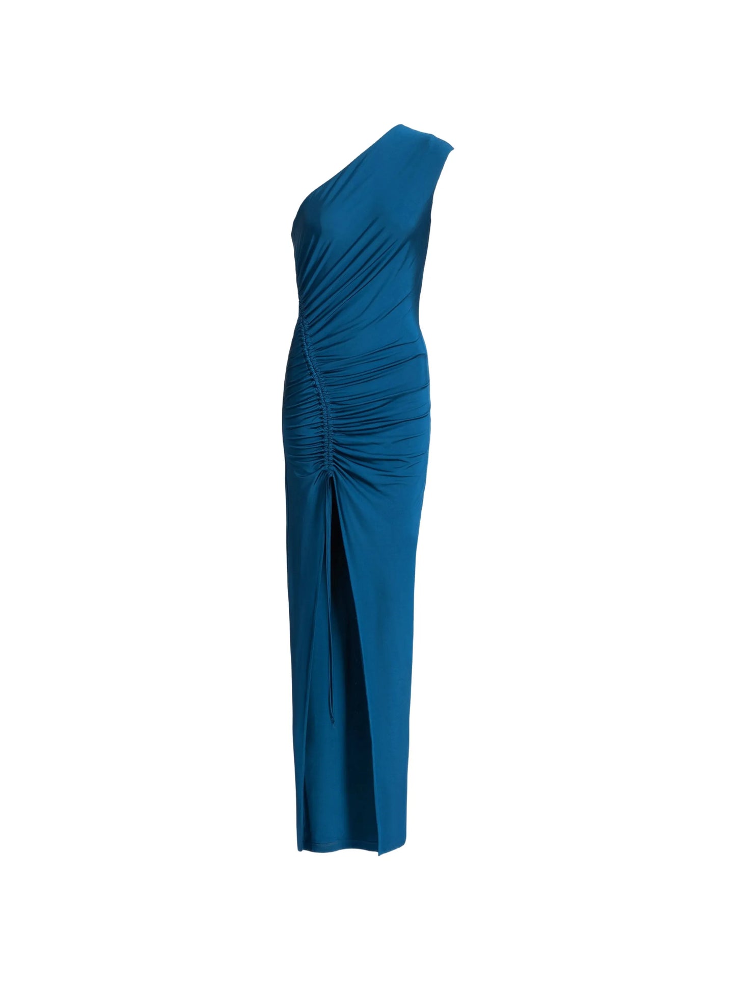 long draped jersey dress