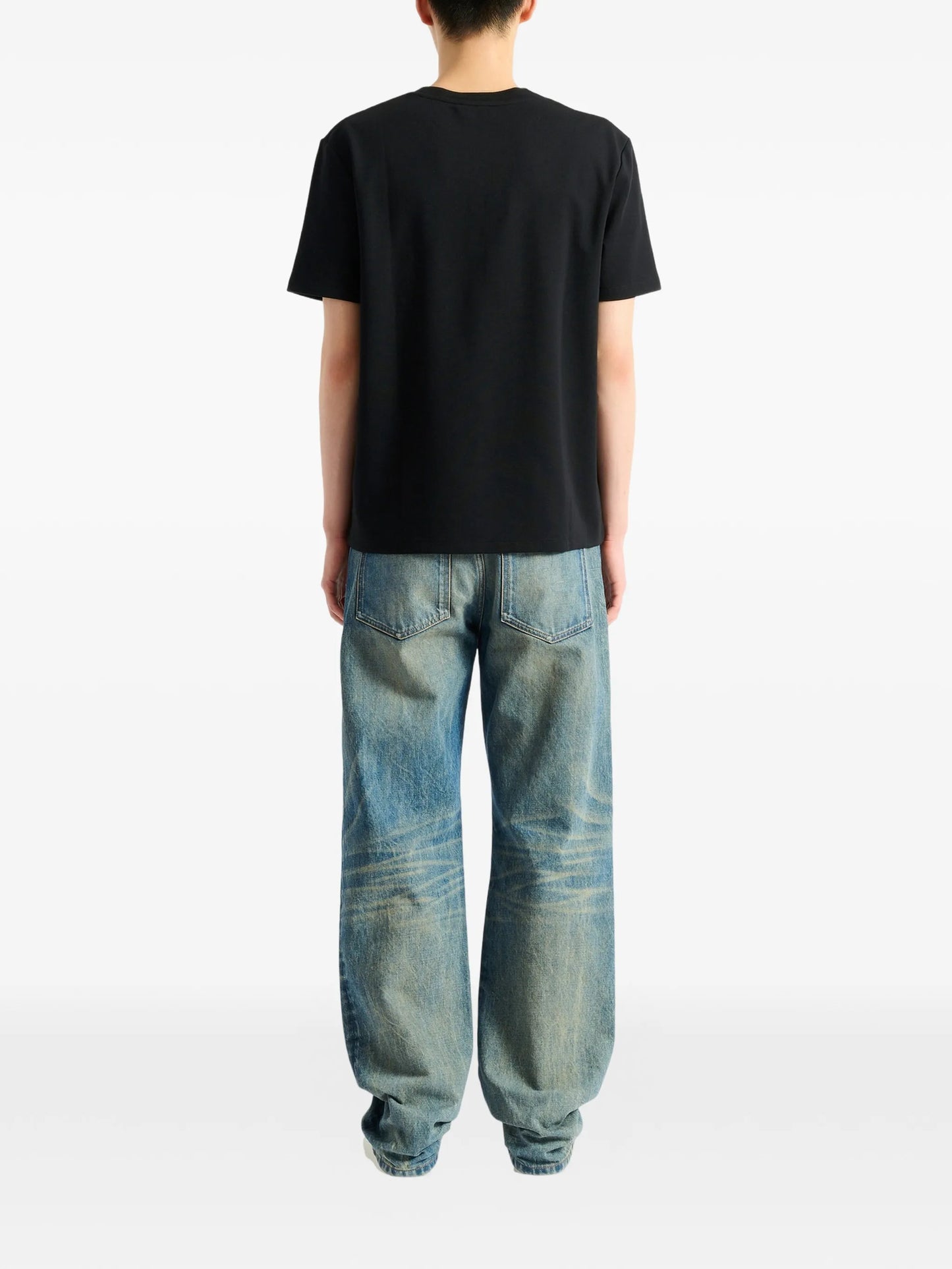 T-shirt with embroidered logo