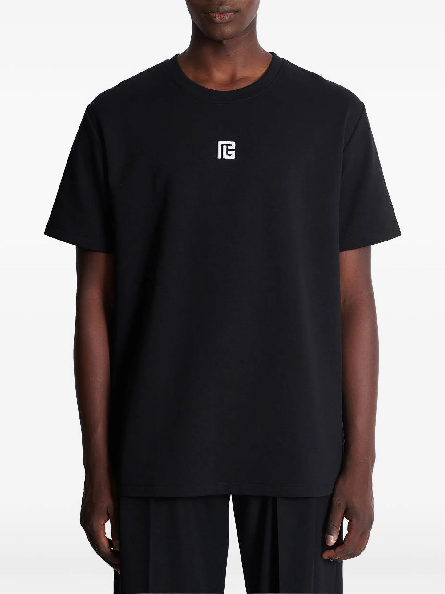 T-shirt with embroidered logo