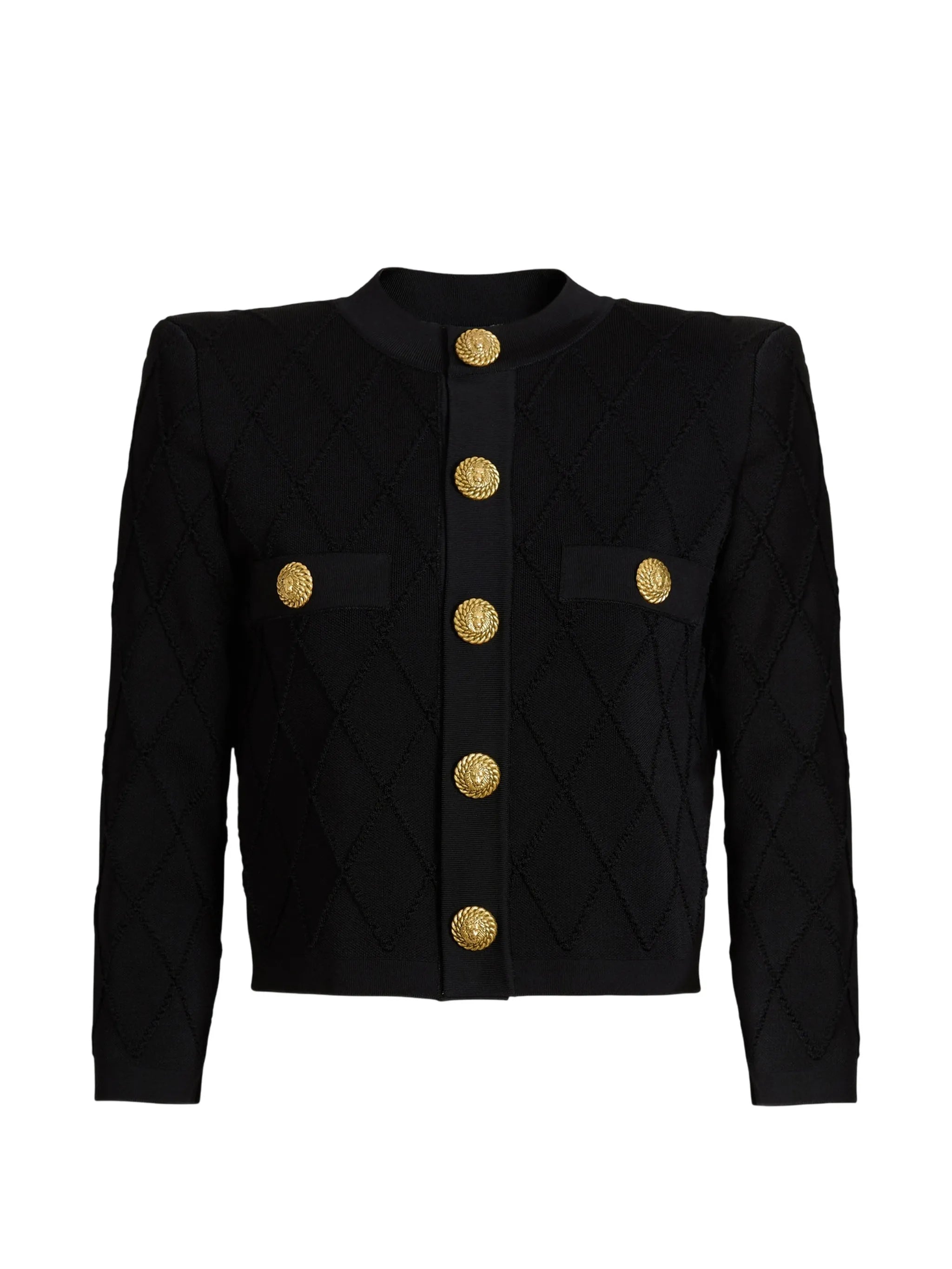 cropped knit cardigan