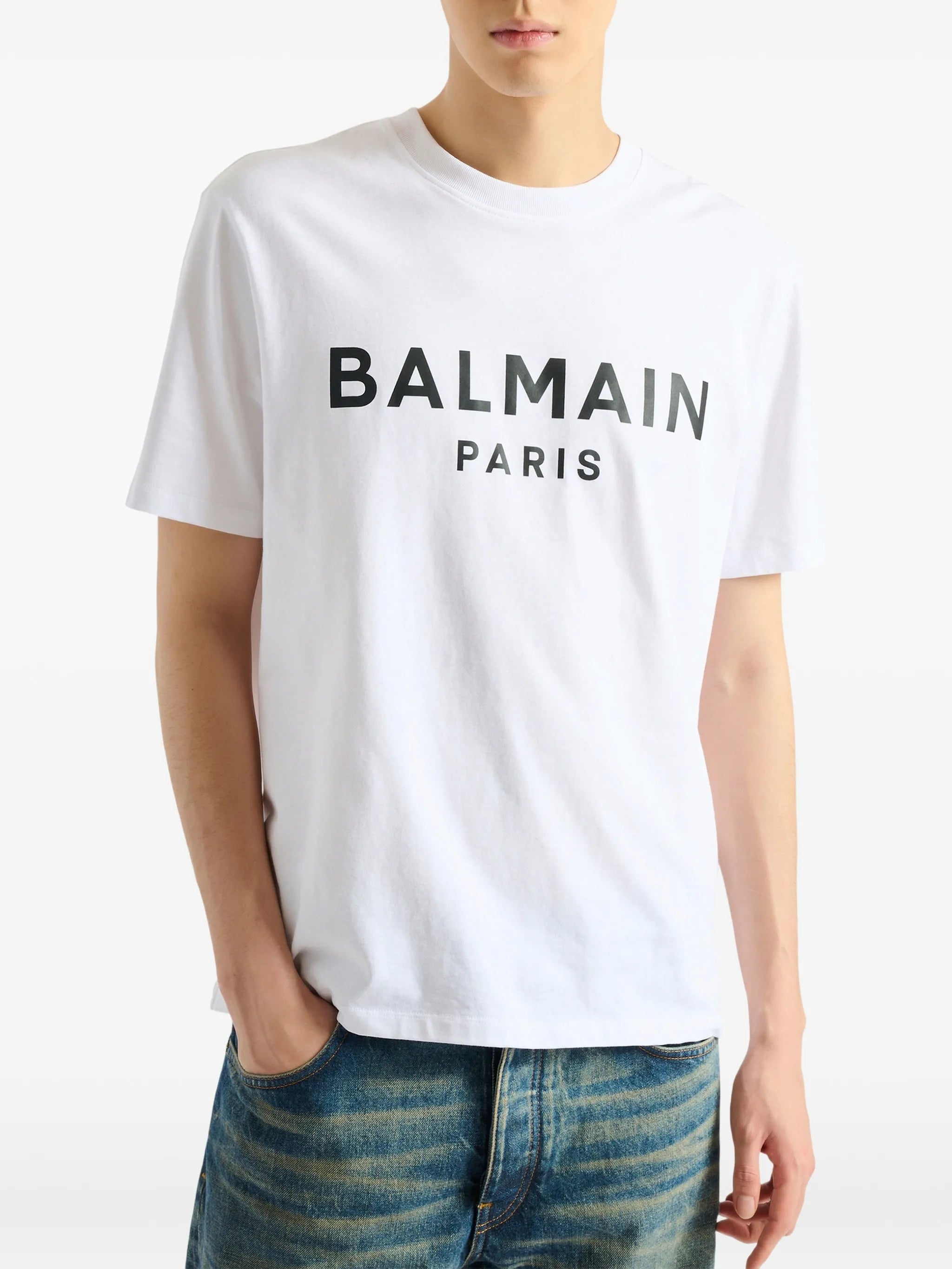 printed Balmain Paris T-shirt