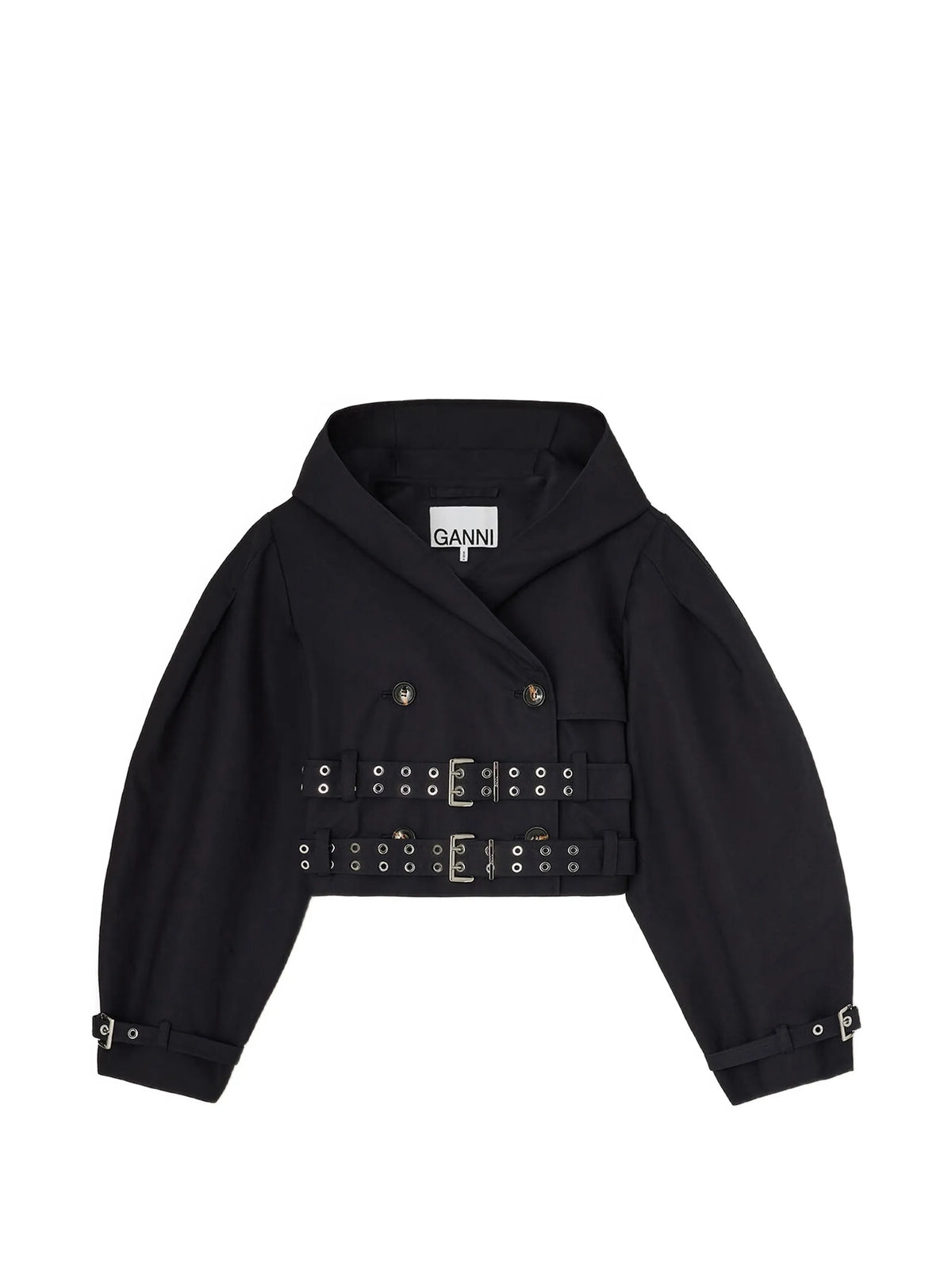 trench jacket in double cotton