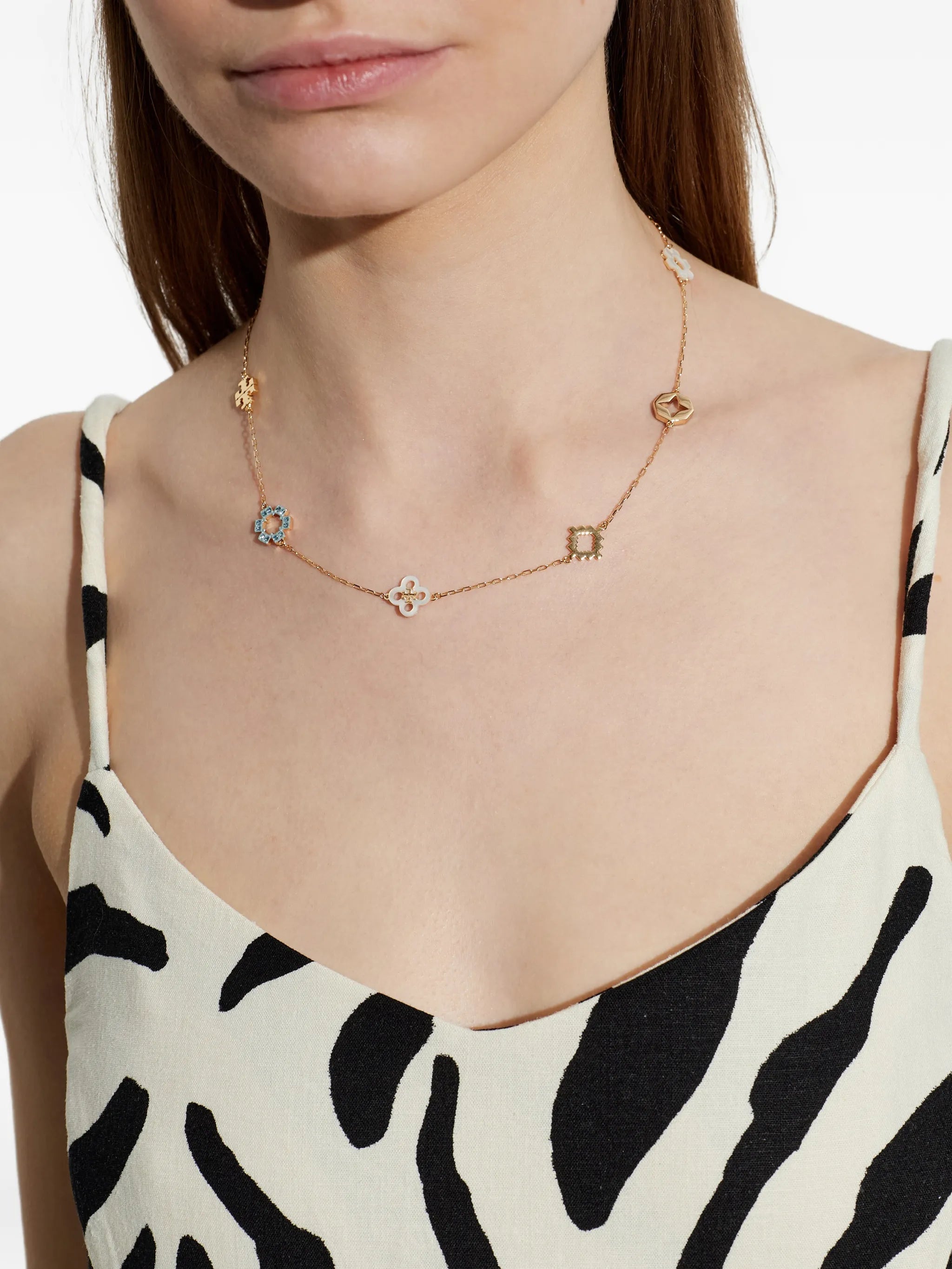 Forget Me Not Pavé necklace