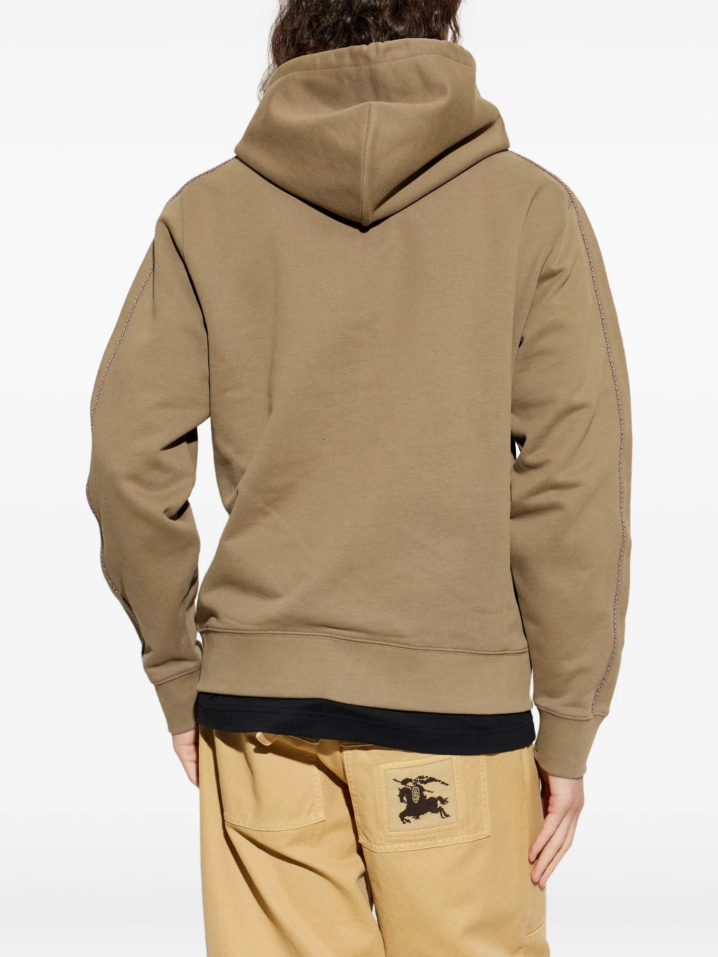 logo-embroidered zip-up hoodie