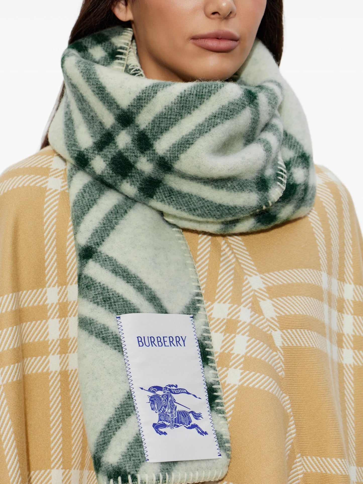 check wool scarf