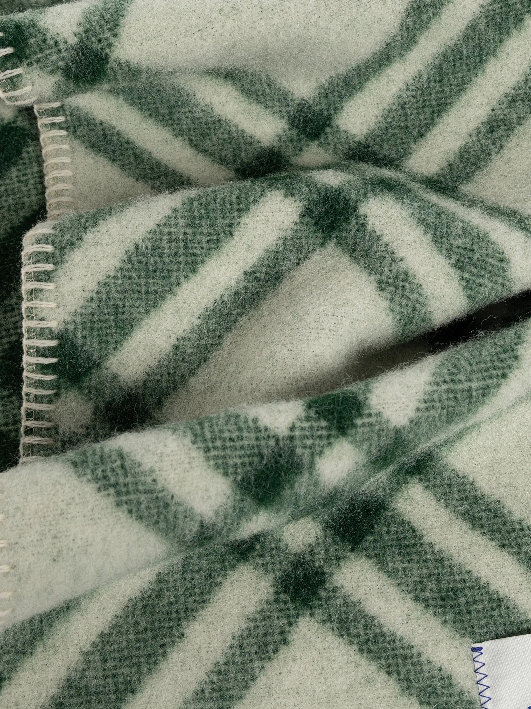Check wool scarf