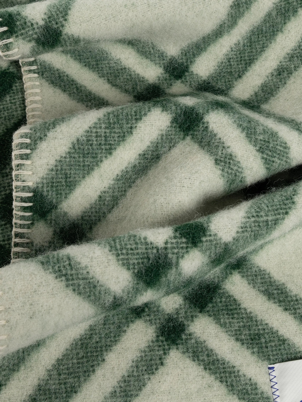 Check wool scarf