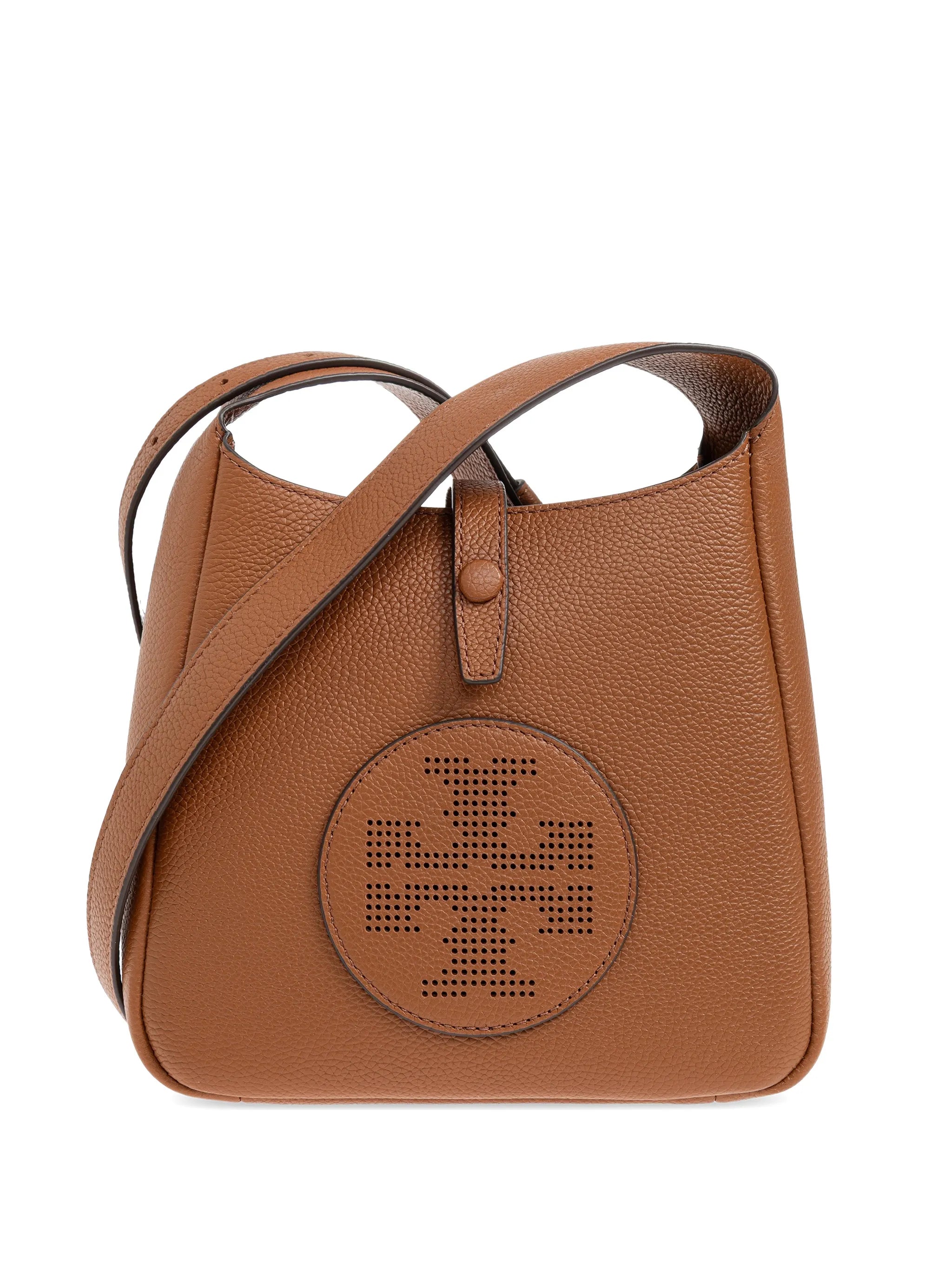 perforated-logo leather cross body bag