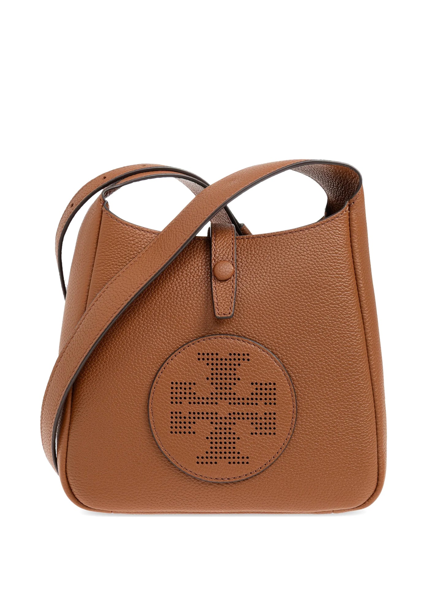 perforated-logo leather cross body bag
