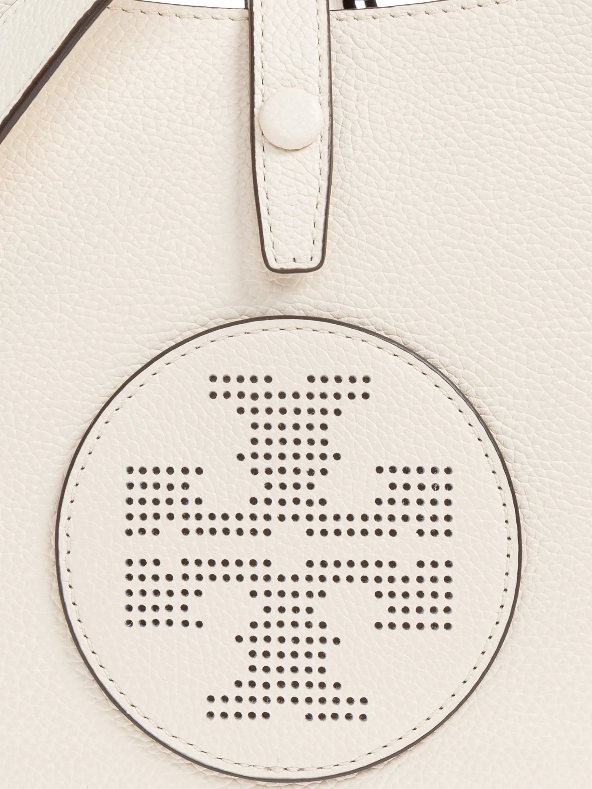 perforated-logo leather cross body bag