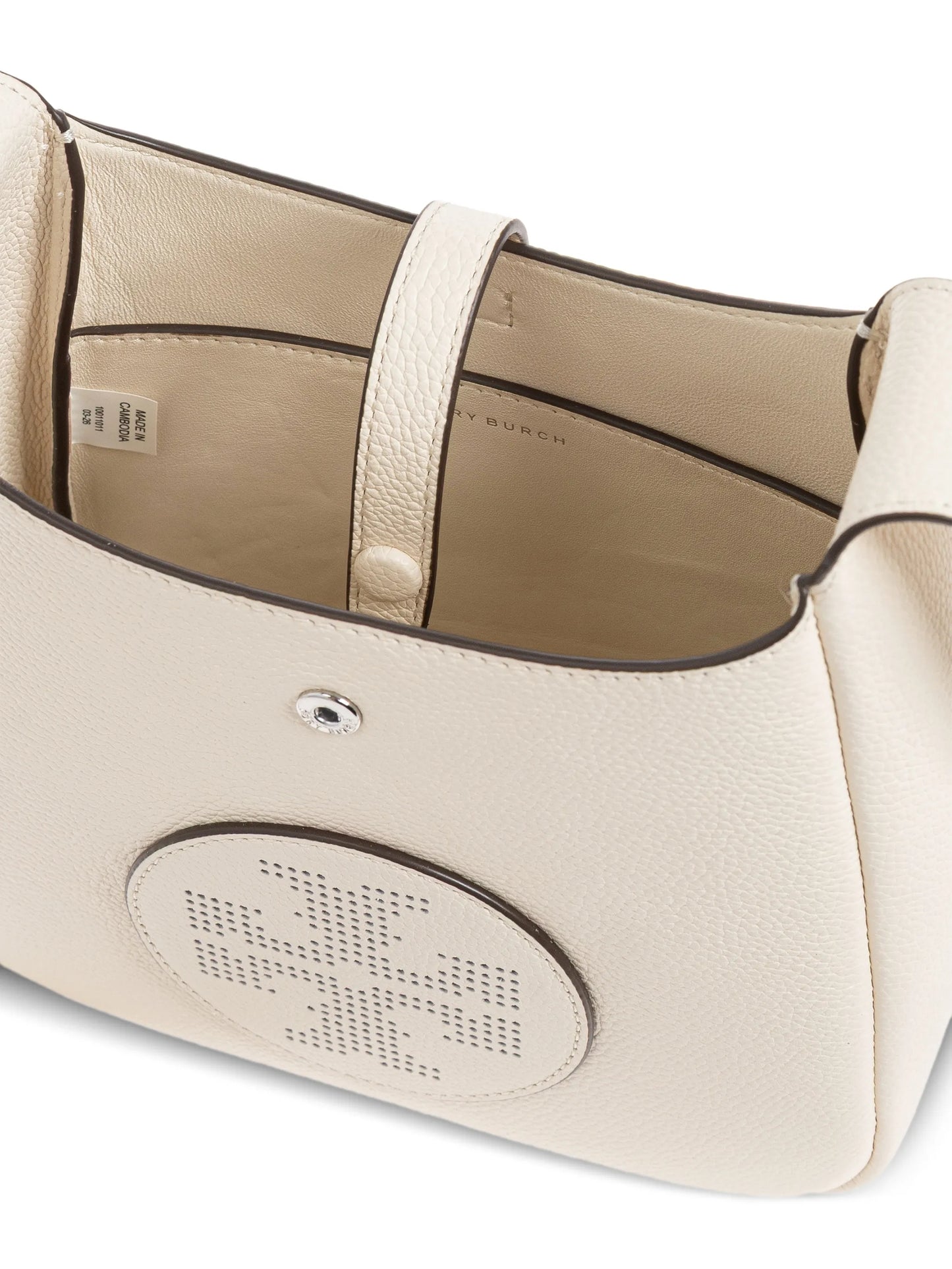 perforated-logo leather cross body bag