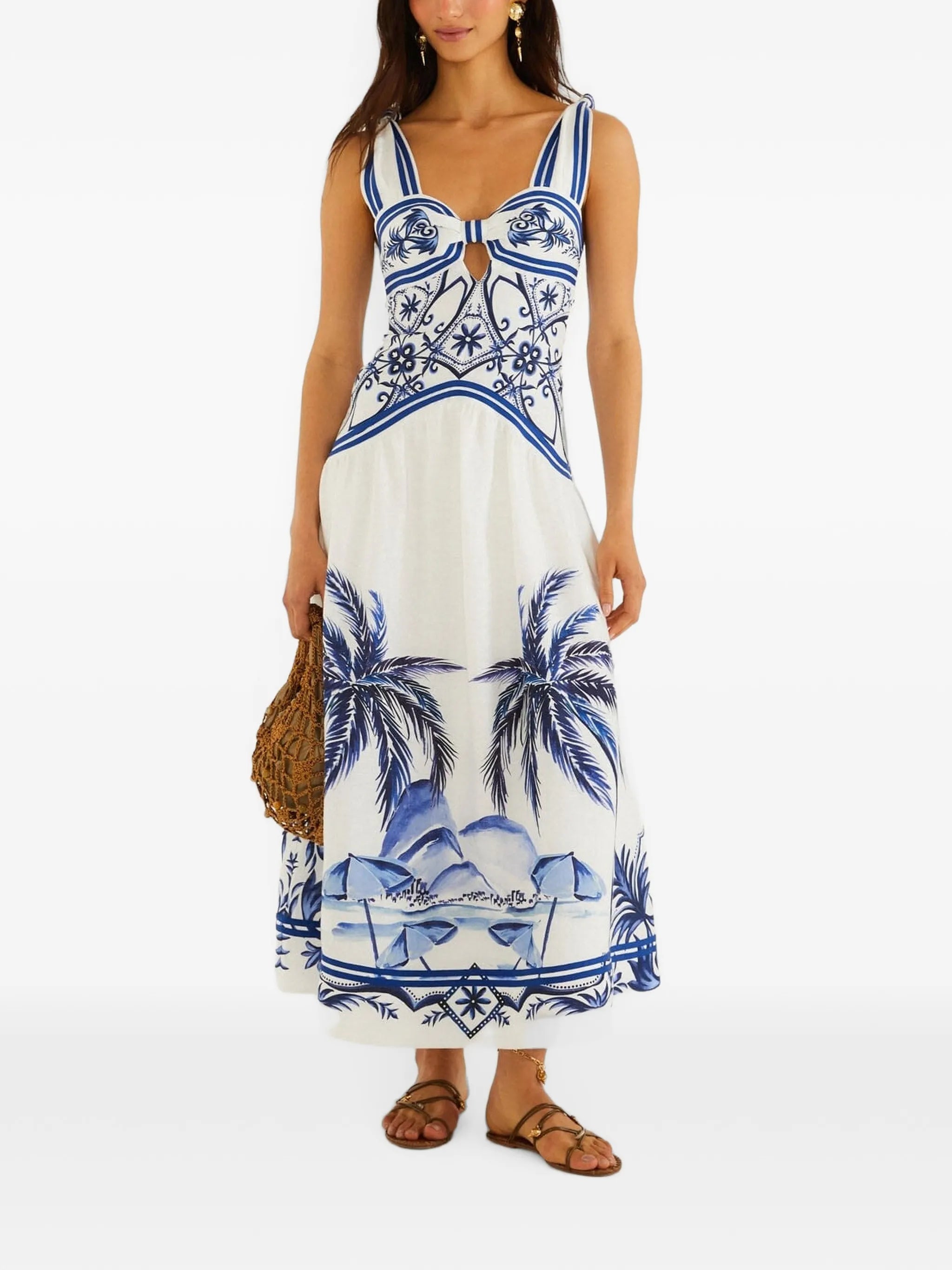 wonderful city Euroflax™ premium linen maxi dress