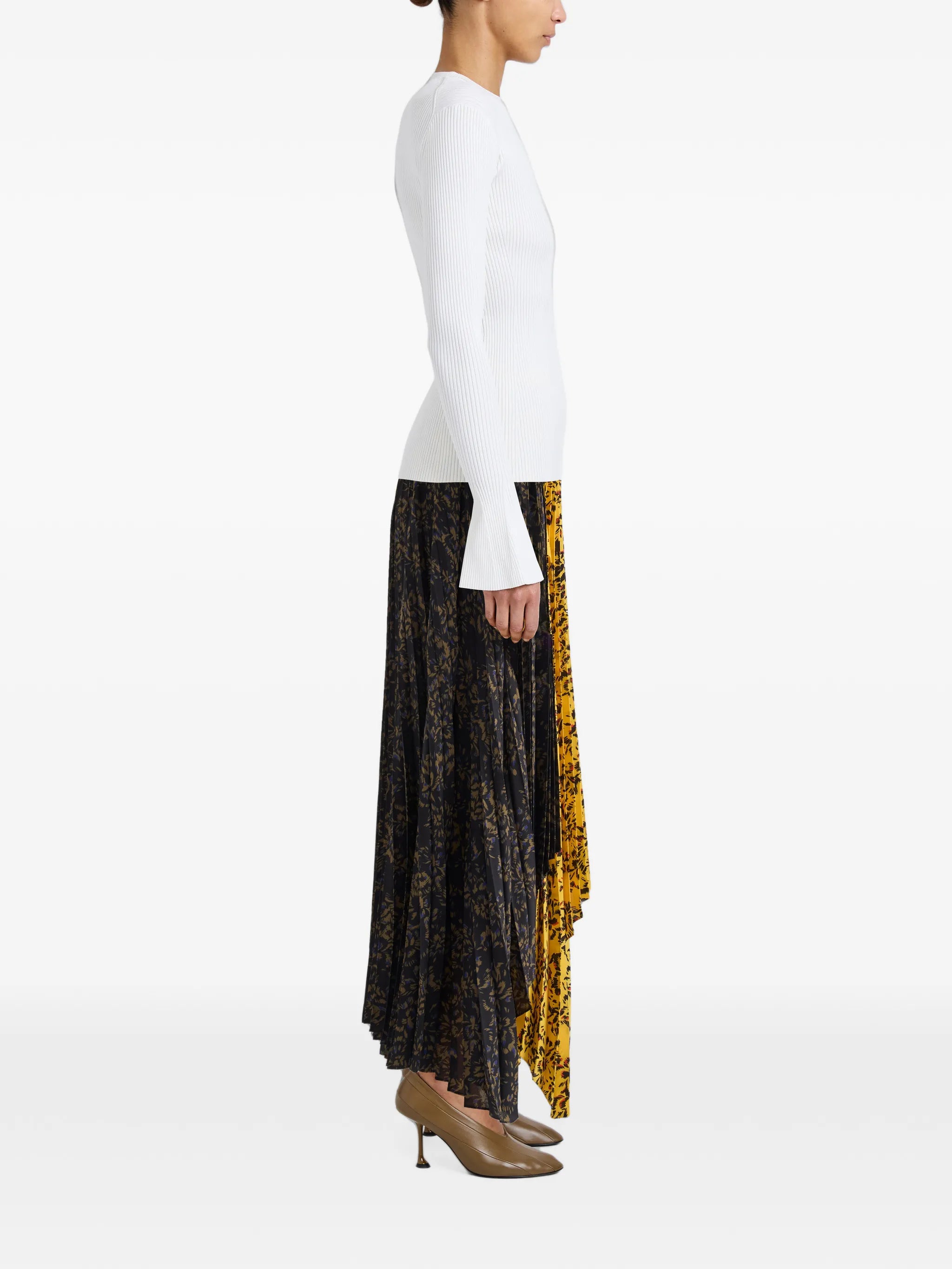 Paulina skirt in pleated georgette