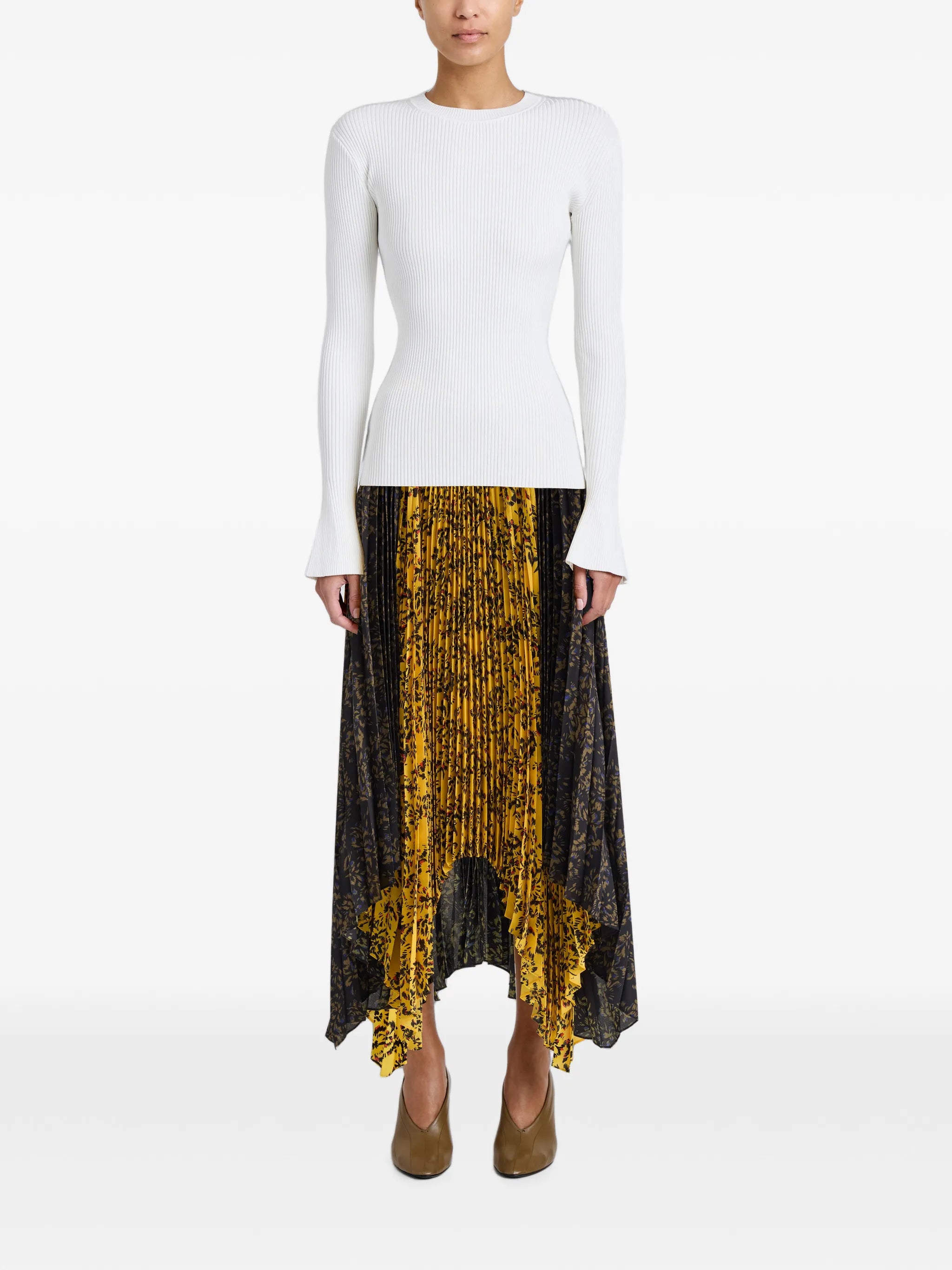 Paulina skirt in pleated georgette