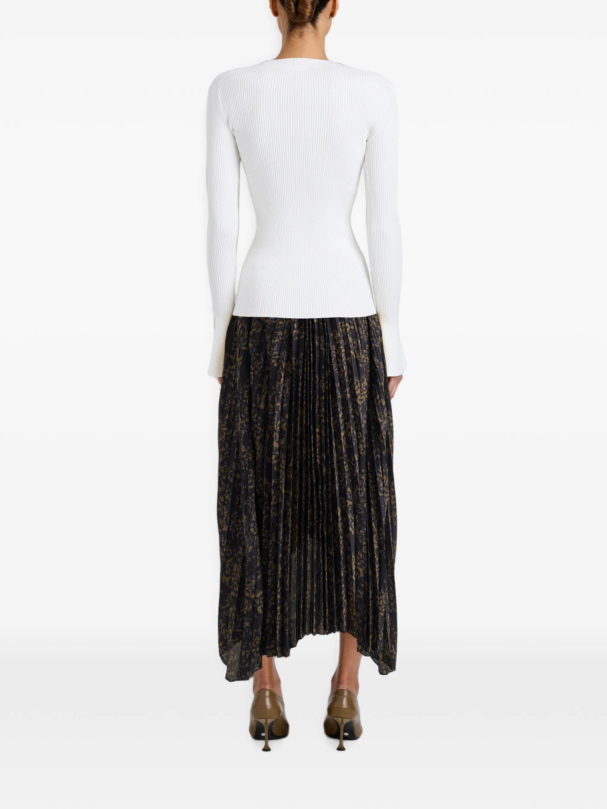 Paulina skirt in pleated georgette