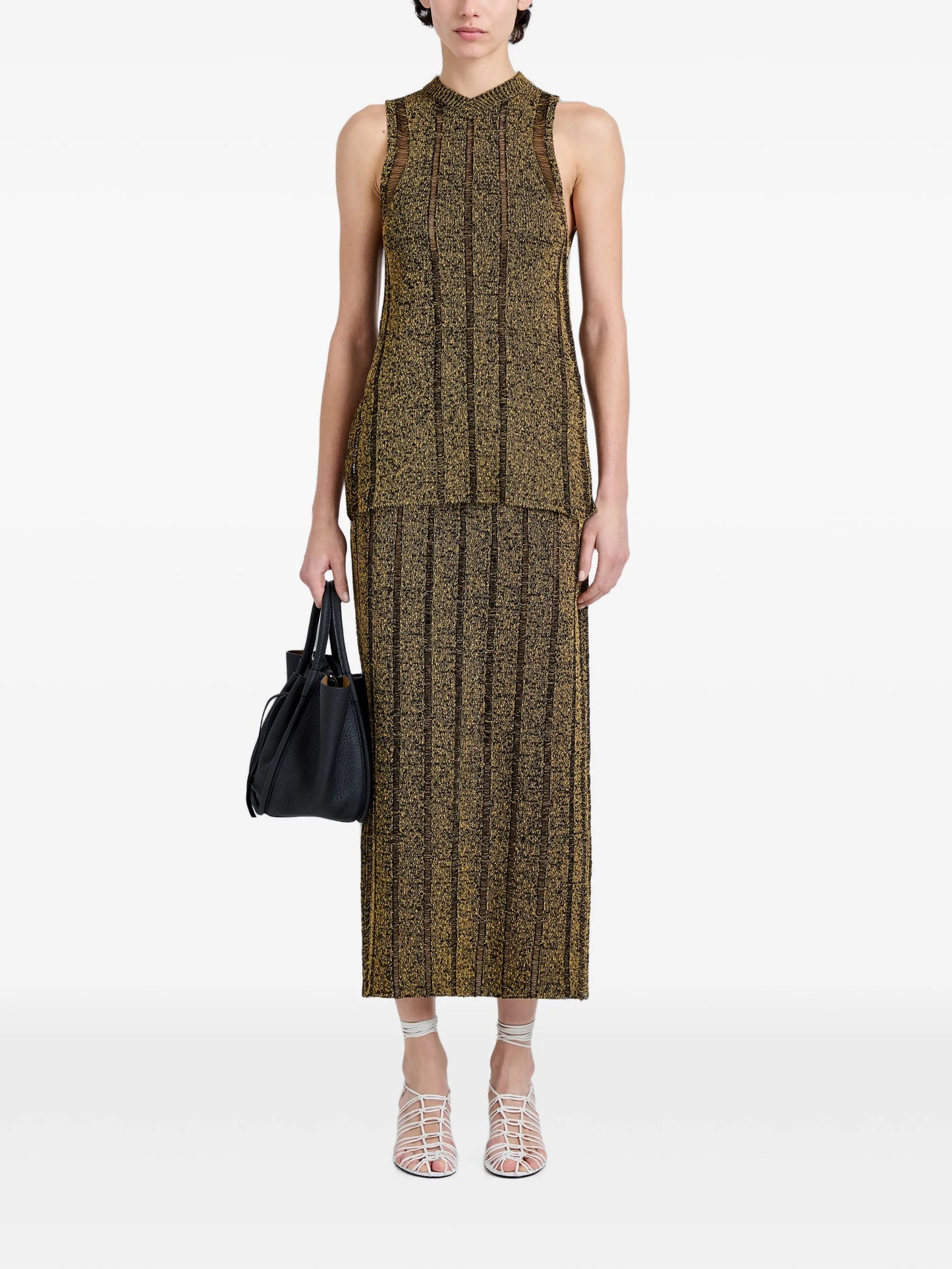 Maelle top in drop needle tweed