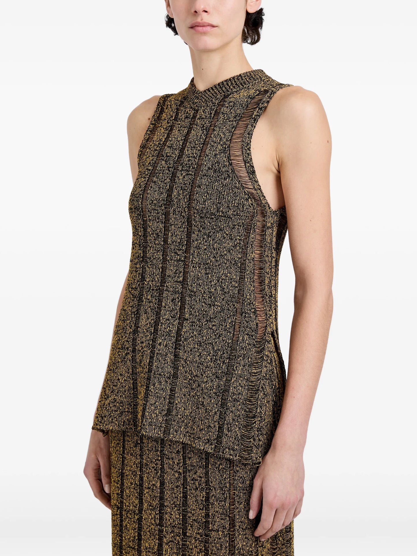 Maelle top in drop needle tweed