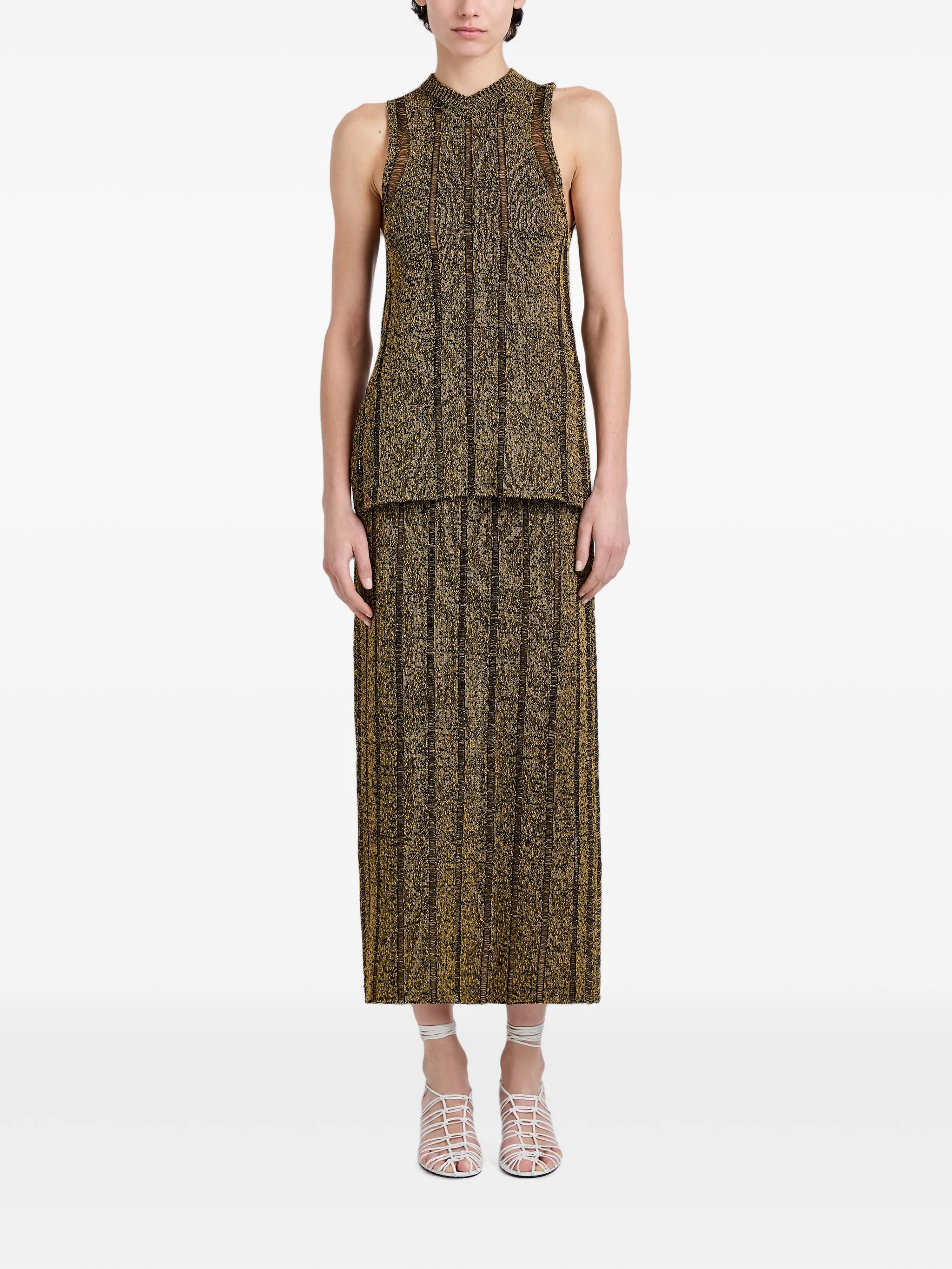 Maelle top in drop needle tweed