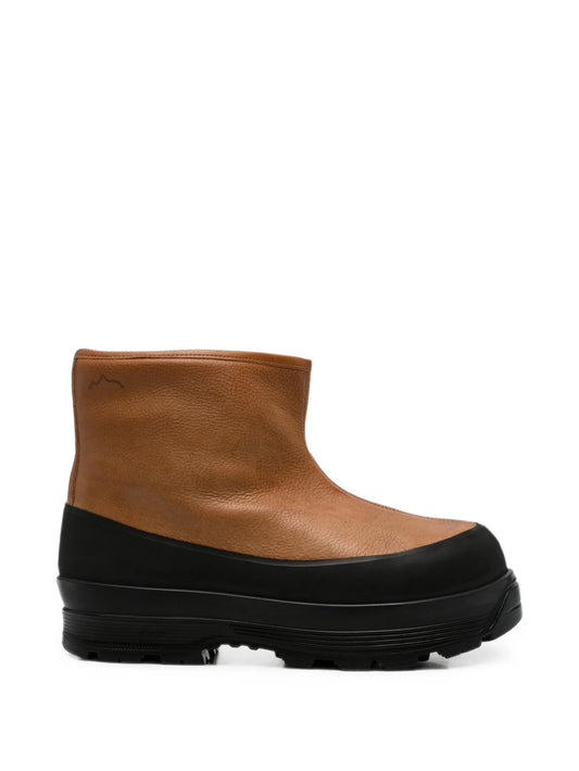 Badia shearling-lined leather boots