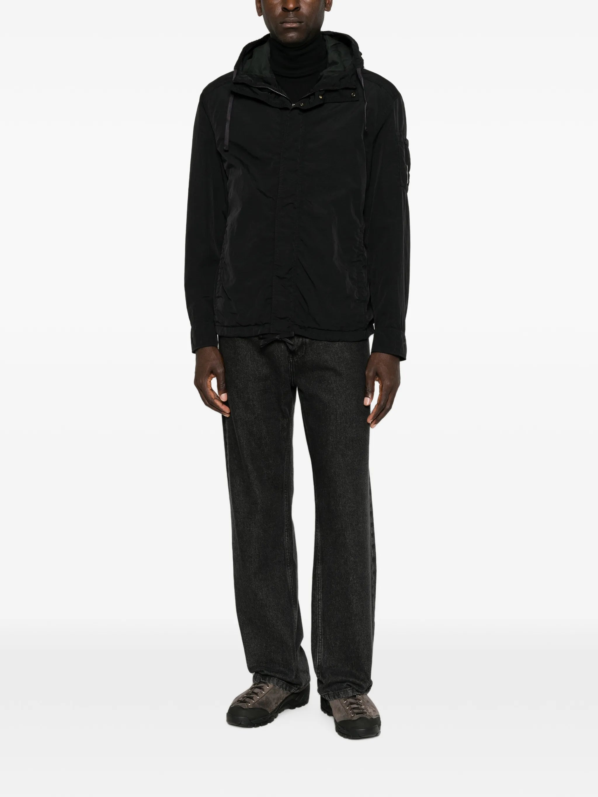 Lens hooded jacket