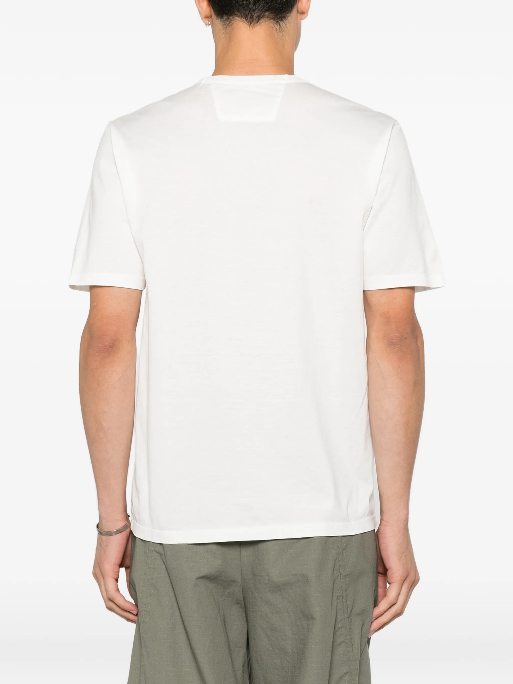 logo-patch jersey T-shirt