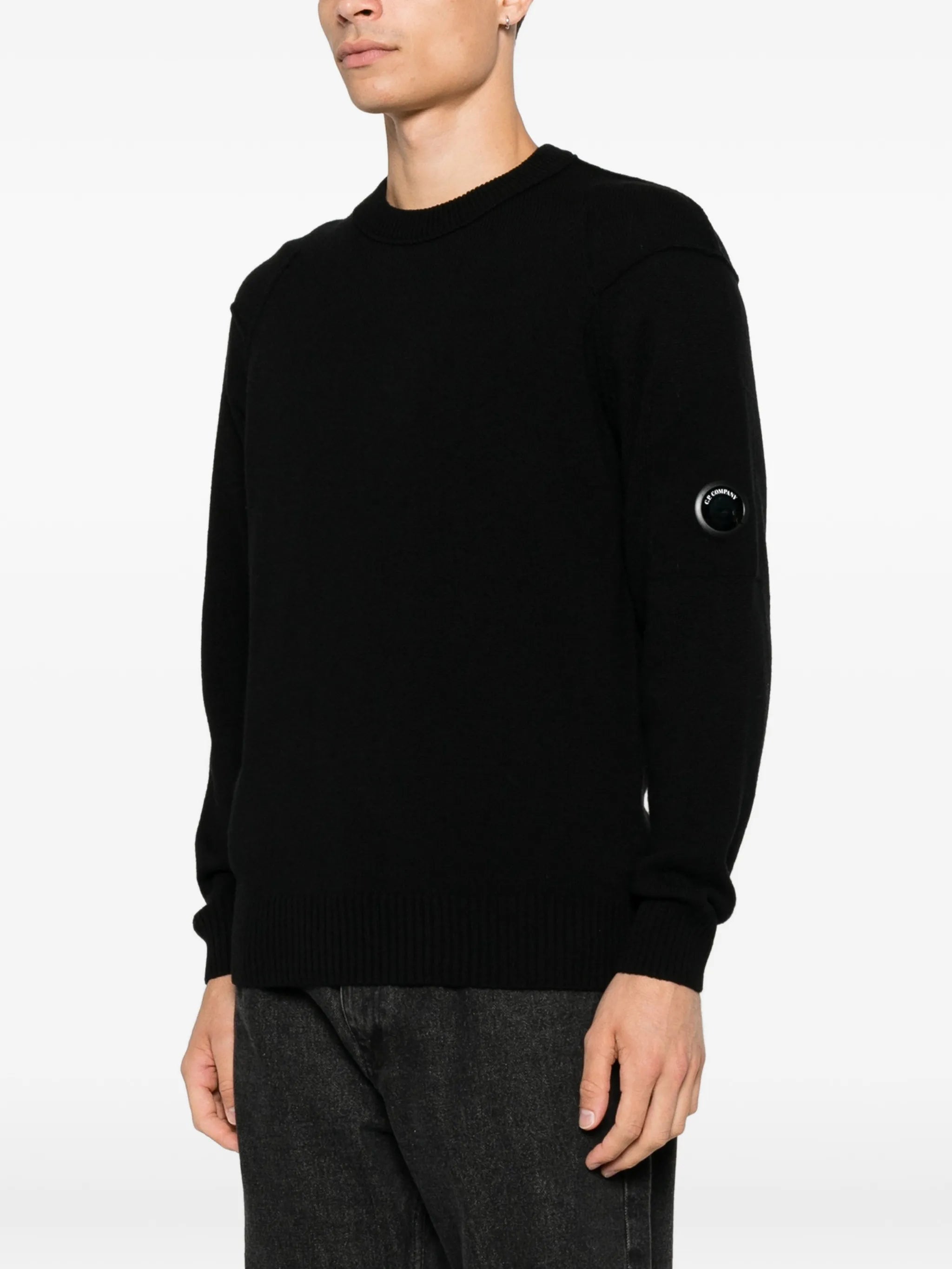 lambswool Lens crewneck sweater