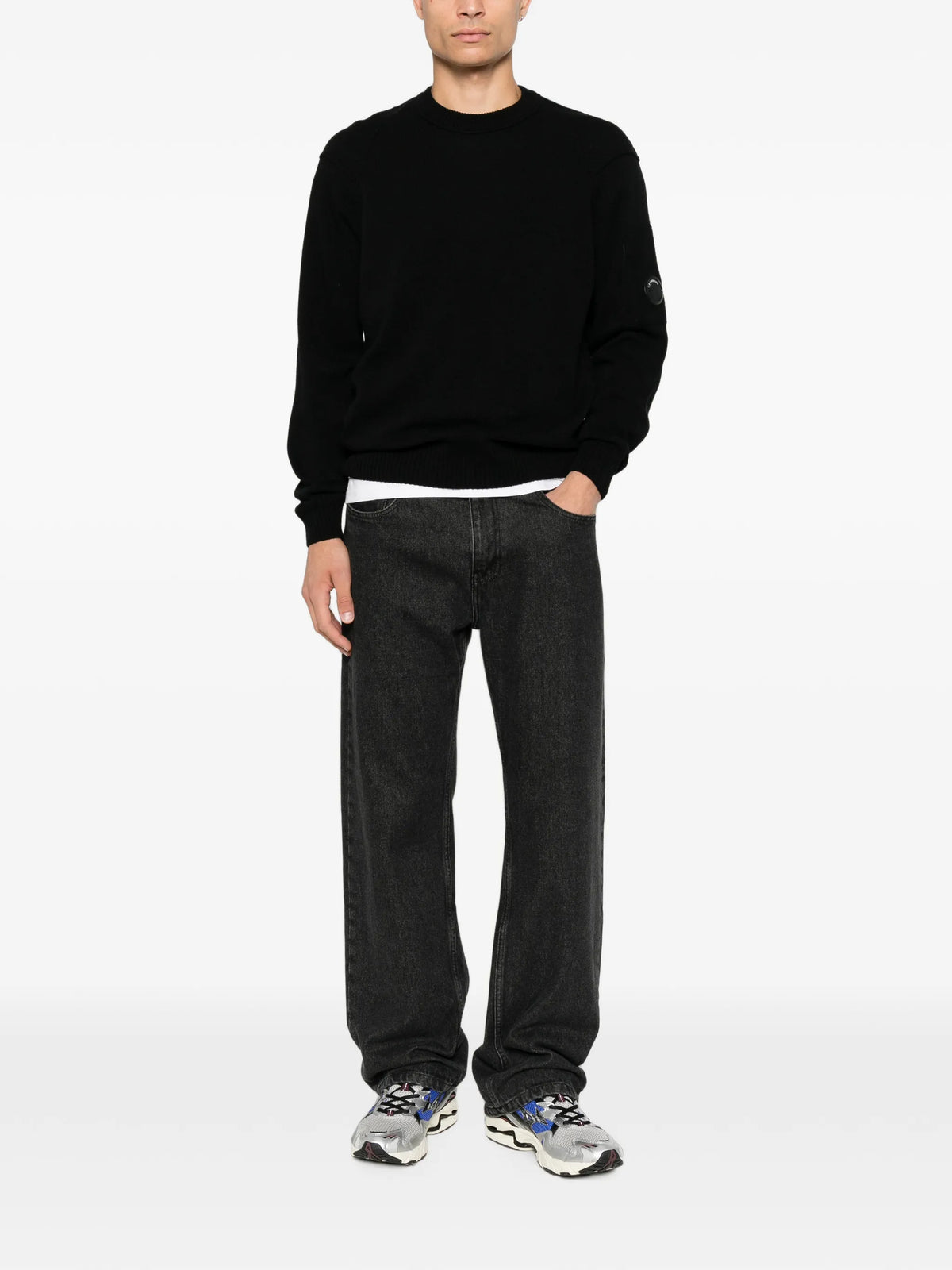 lambswool Lens crewneck sweater