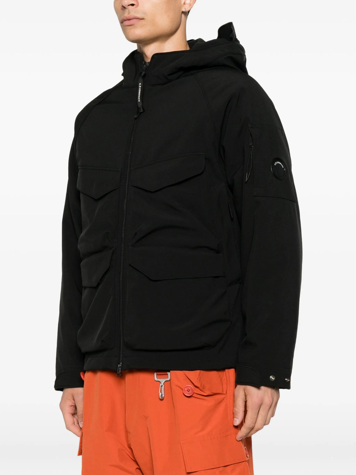 C.P. Shell-R padded hooded lens jacket