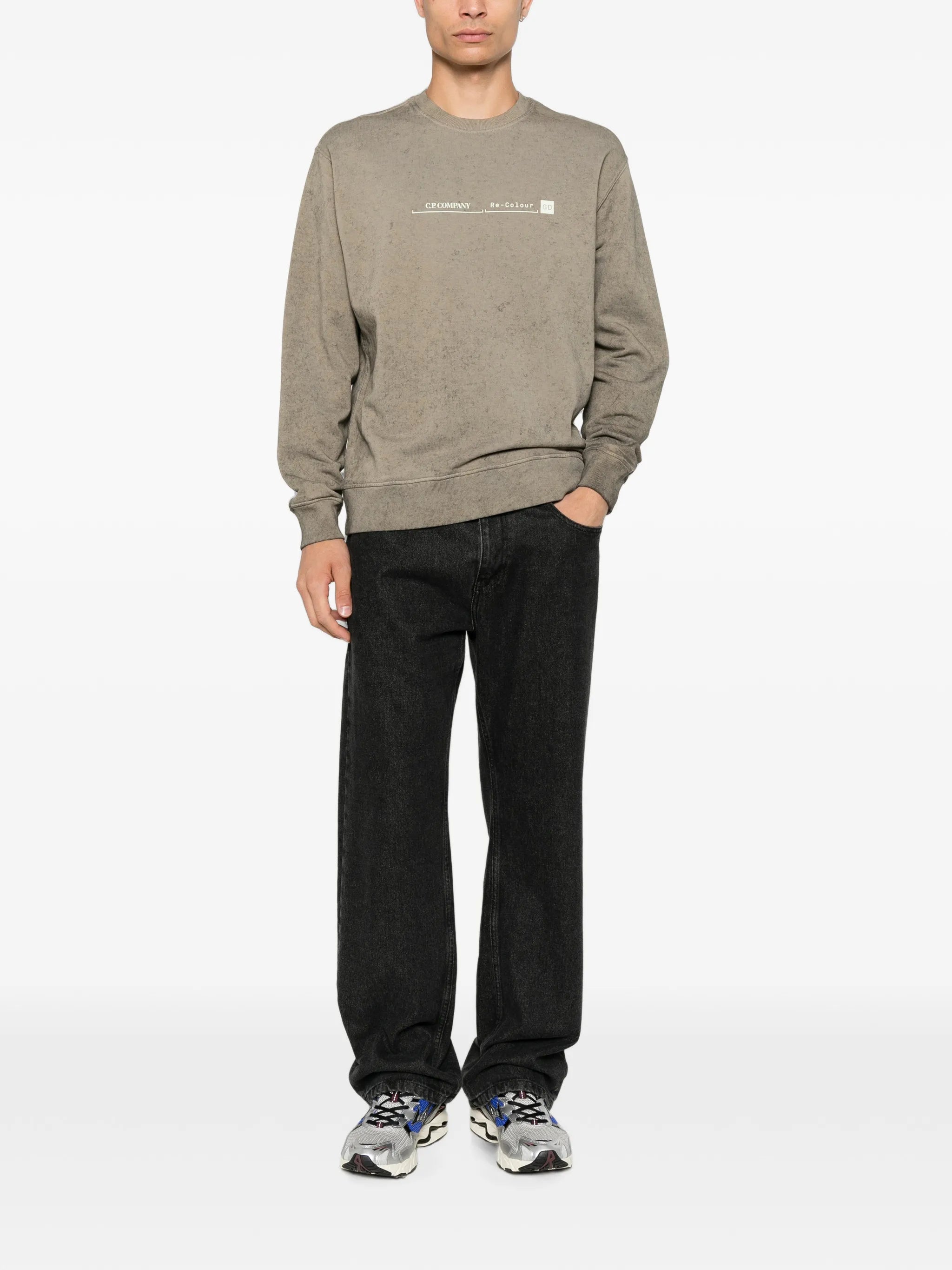 cotton fleece Re-Colour crewneck sweatshirt