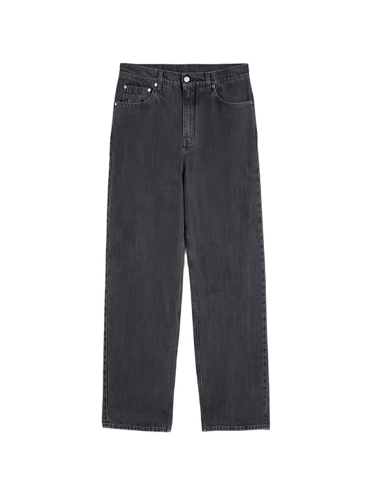 relaxed-fit lightweight louse denim trousers with embossed Jil Sander logo