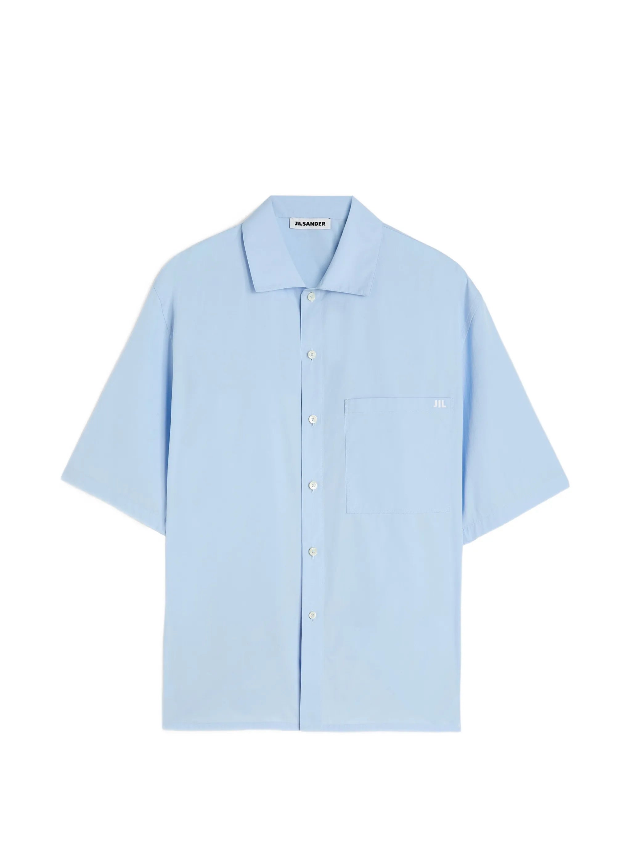logo-embroidered poplin shirt