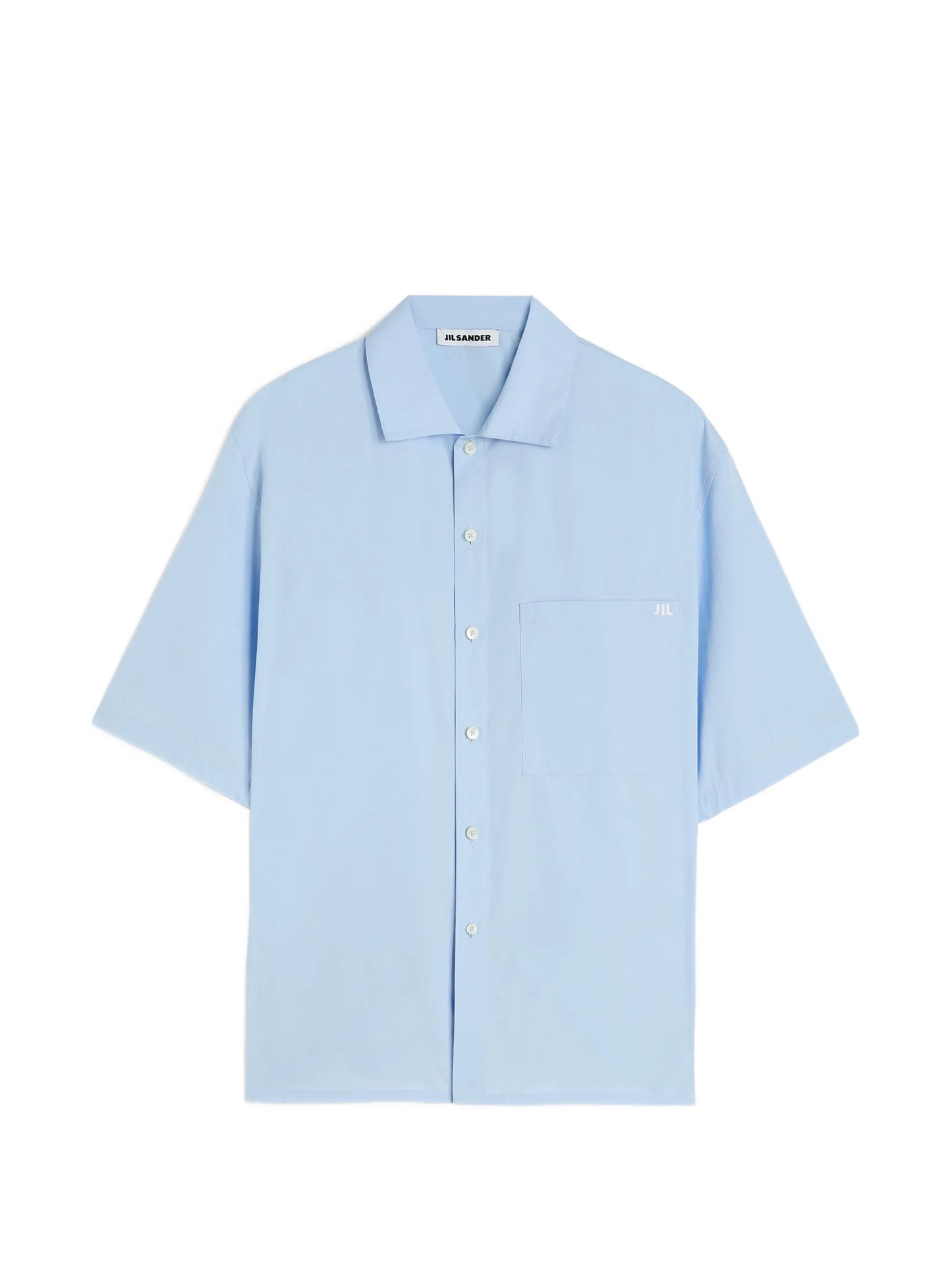 logo-embroidered poplin shirt