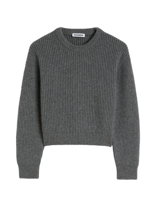 ribbed-knit sweater