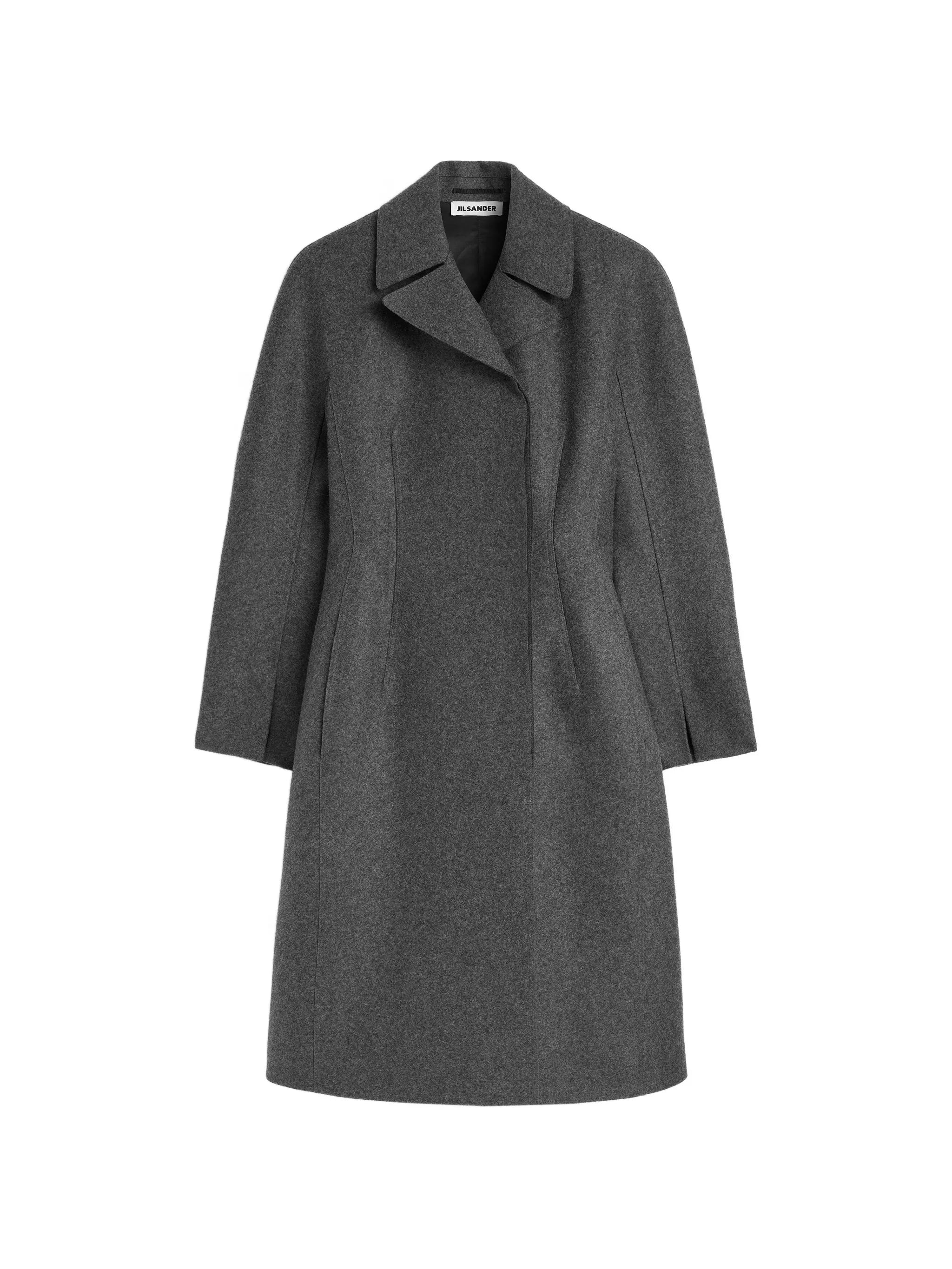 double-breasted wool coat