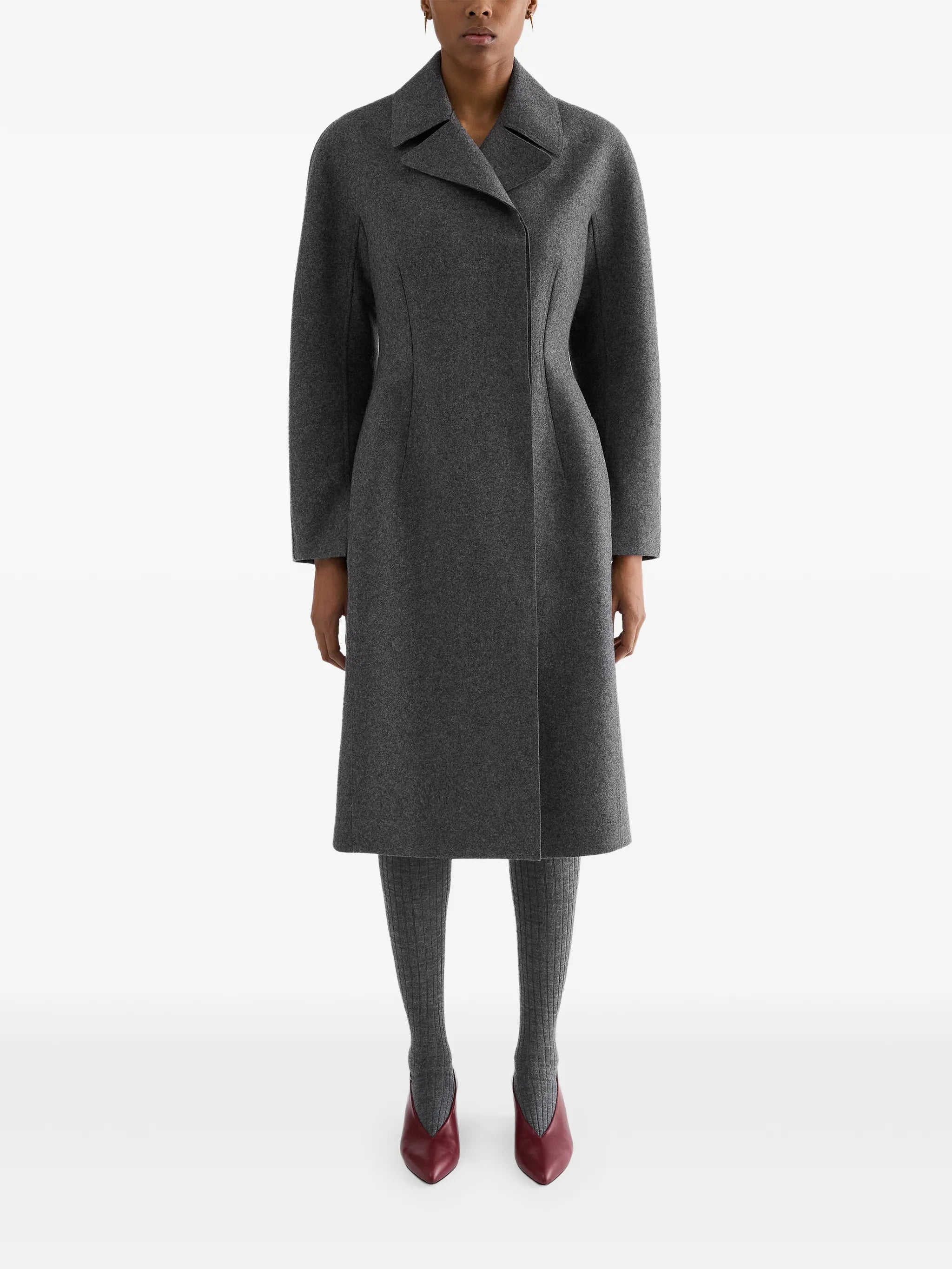 double-breasted wool coat