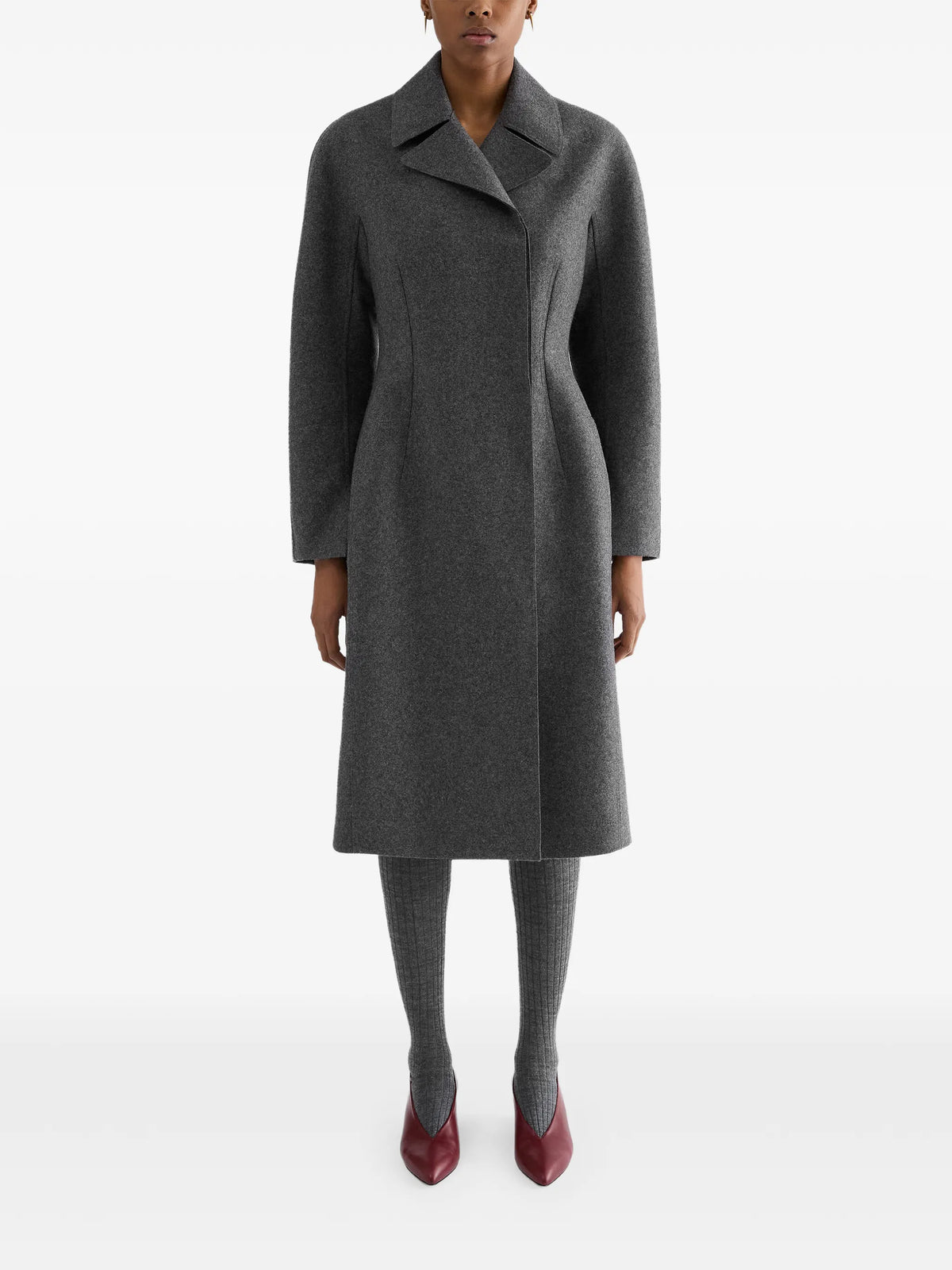 double-breasted wool coat
