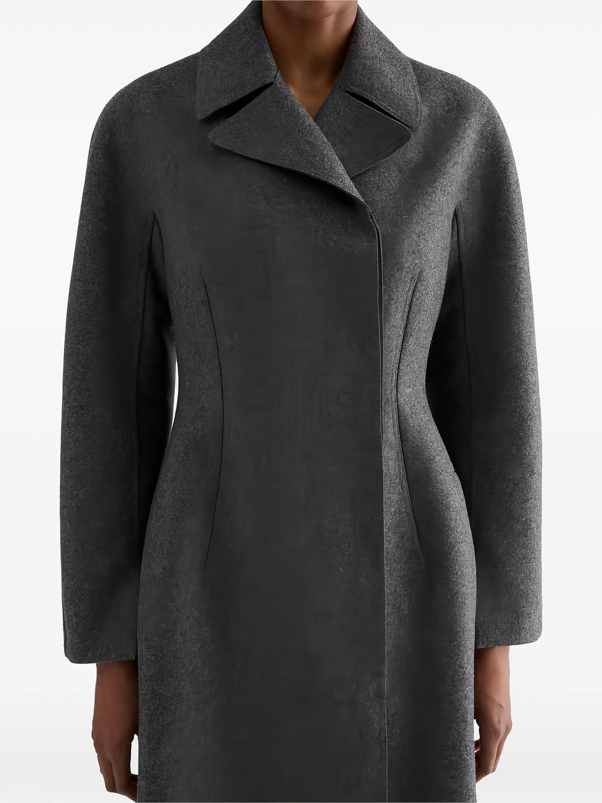 double-breasted wool coat