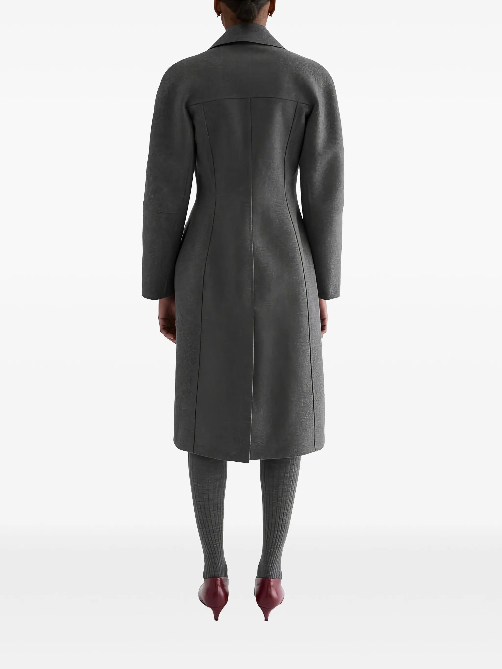 double-breasted wool coat