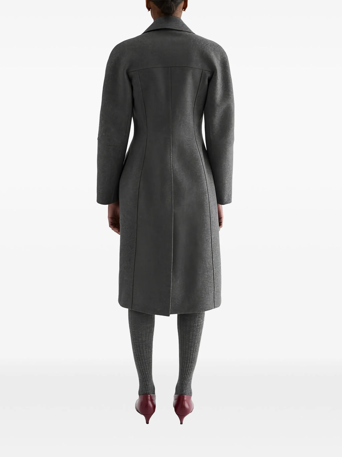 double-breasted wool coat